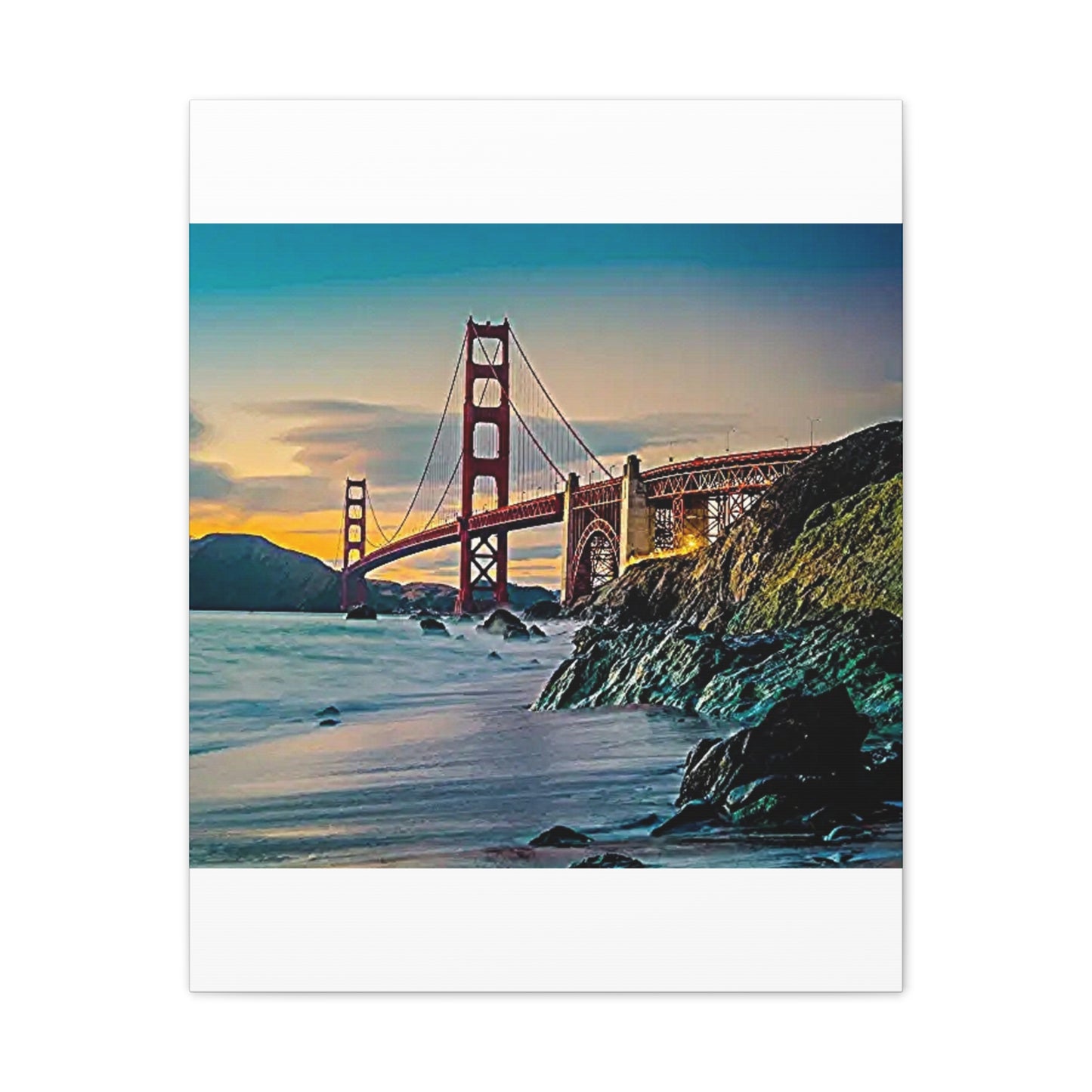 Golden Gate - Canvas Stretched, 0.75"