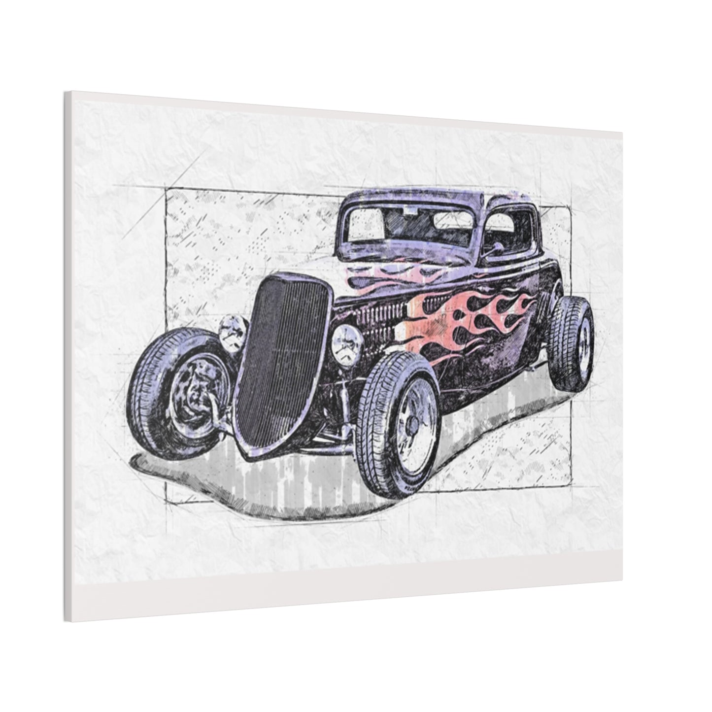 Hot Rod 1 - Canvas Stretched, 0.75" - Father's Day