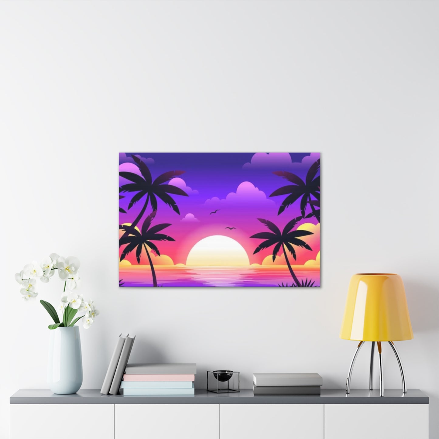 Island Sunset - Canvas Stretched, 0.75"