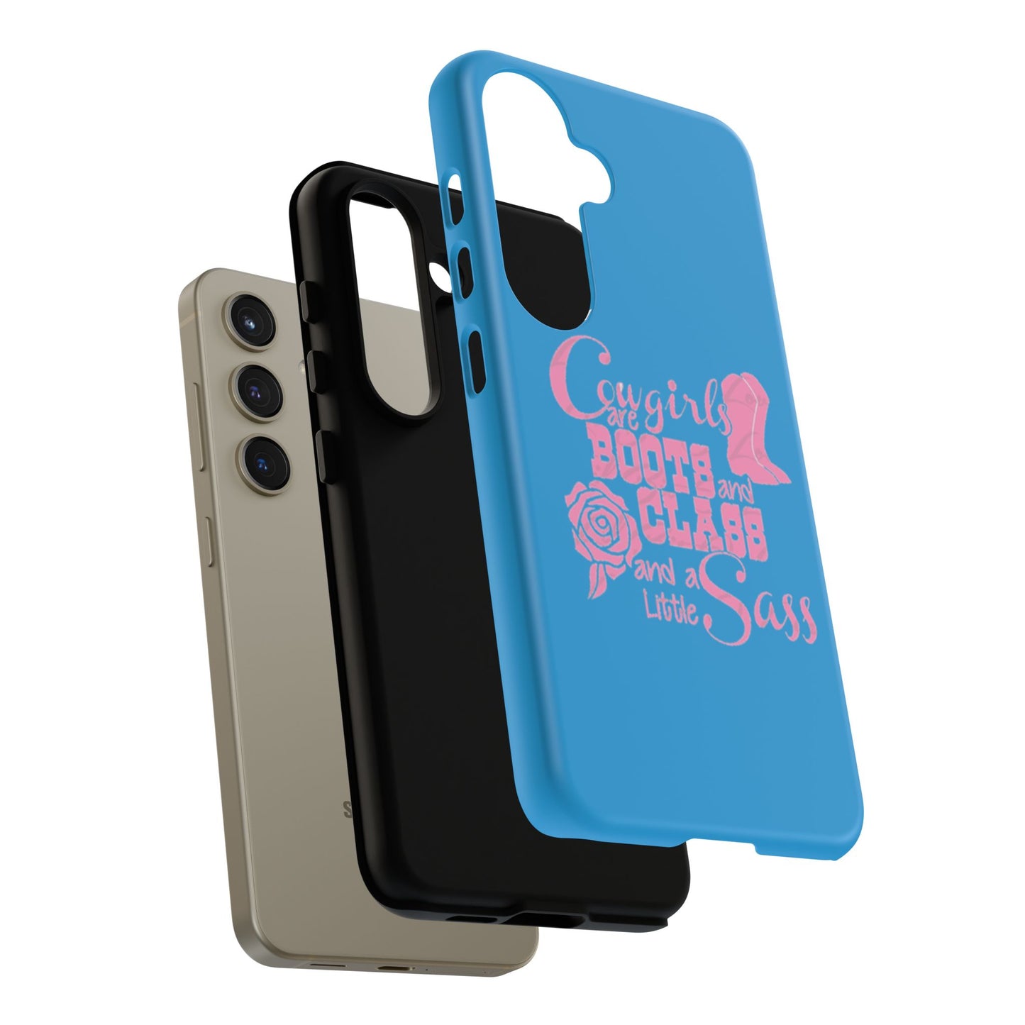 CowGirls are Boots -Tough Whimsical Phone Cases