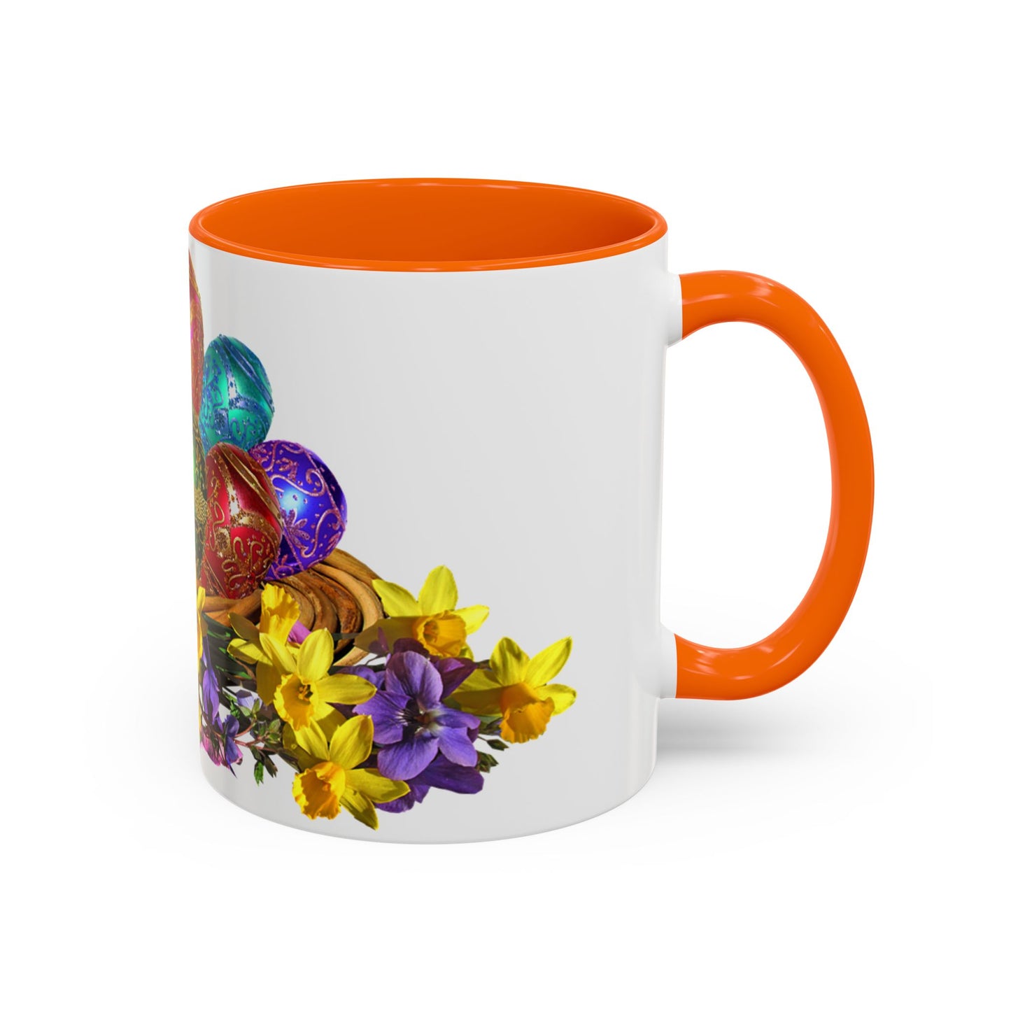 Easter Eggs - Accent Coffee Mug (11, 15oz) - Easter