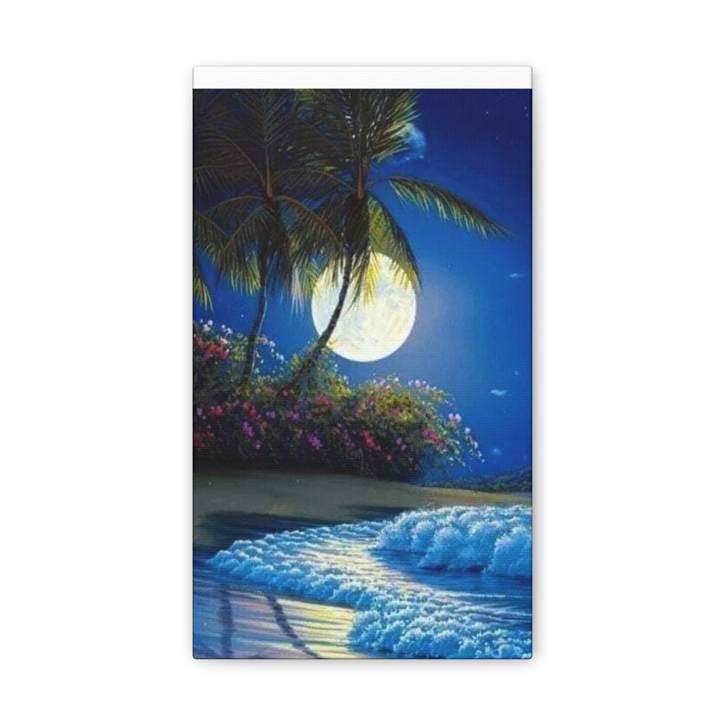 Desert Island Moon Light - Canvas Stretched, 0.75"