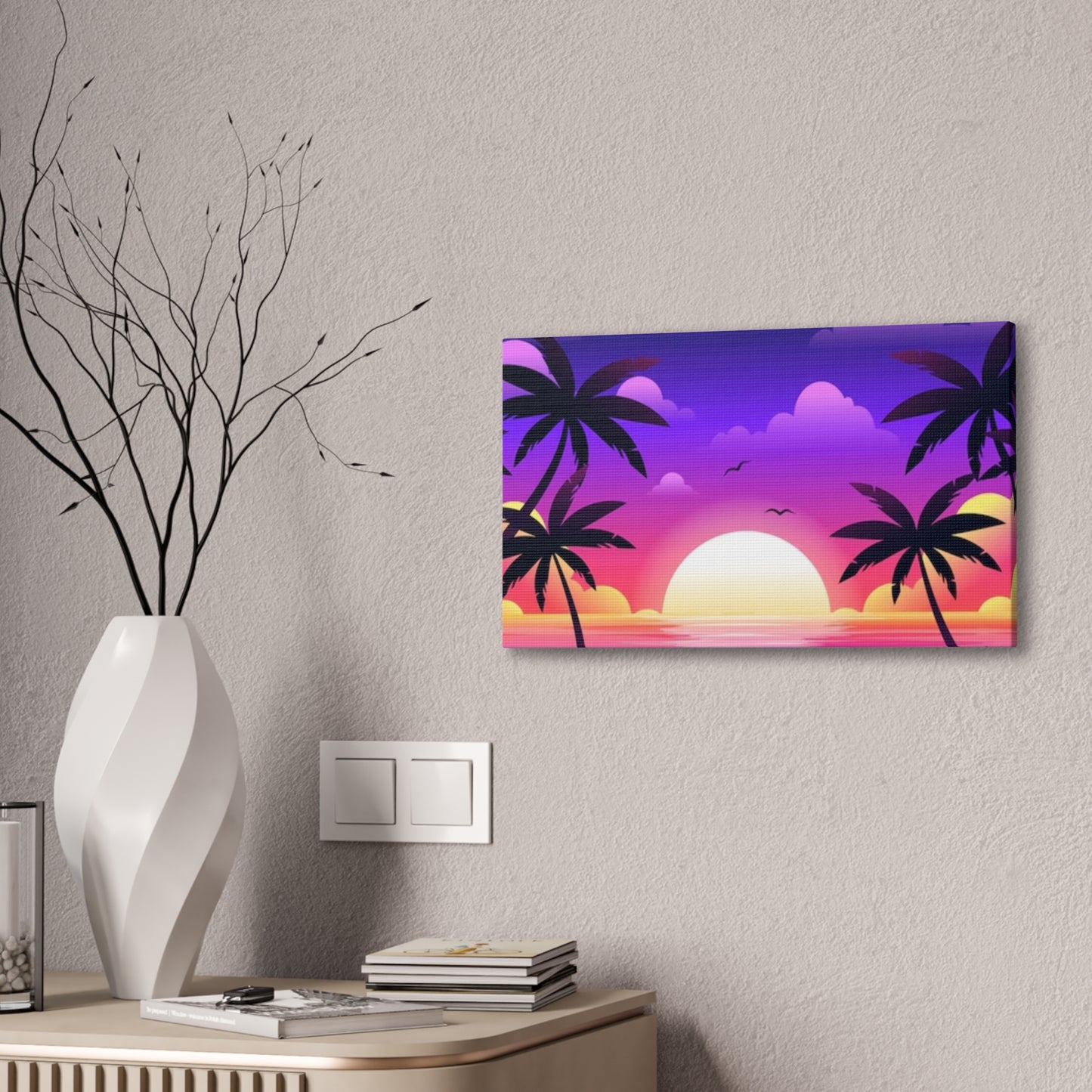 Island Sunset - Canvas Stretched, 0.75"