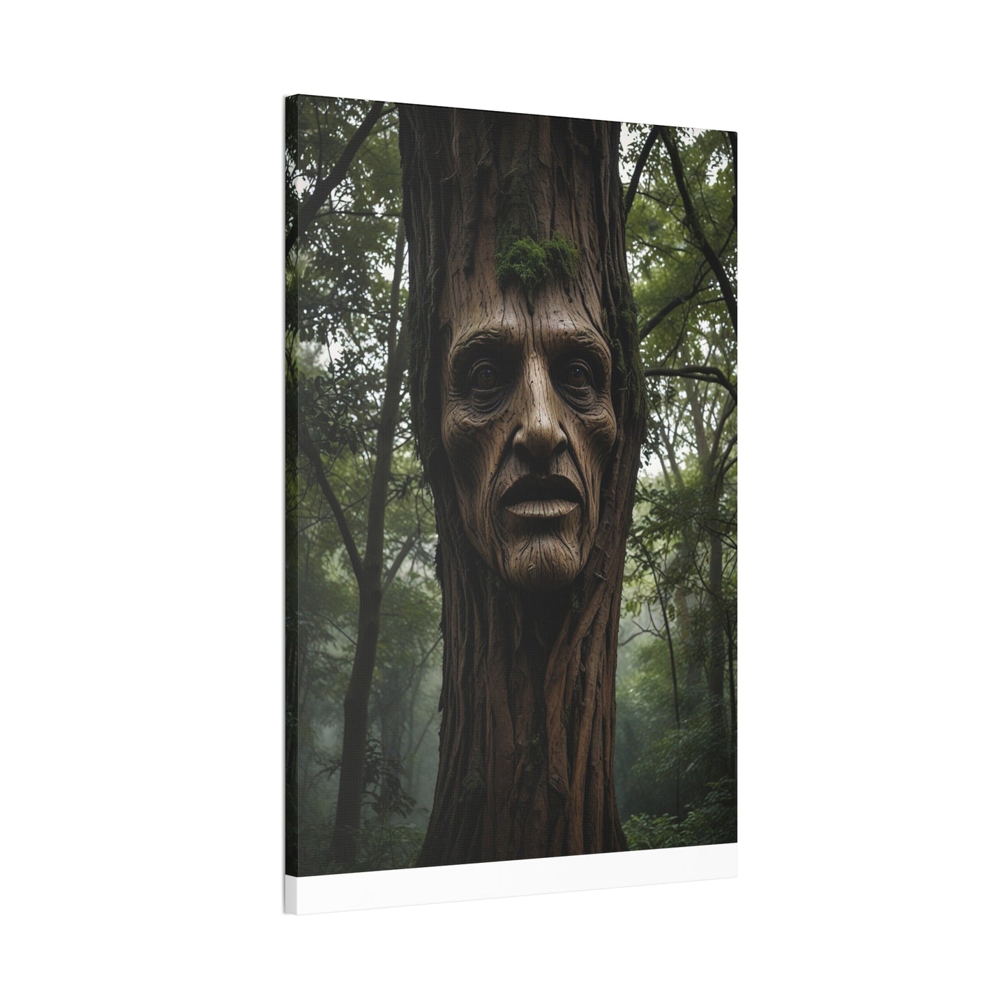 Face in the tree - Canvas Stretched, 0.75"