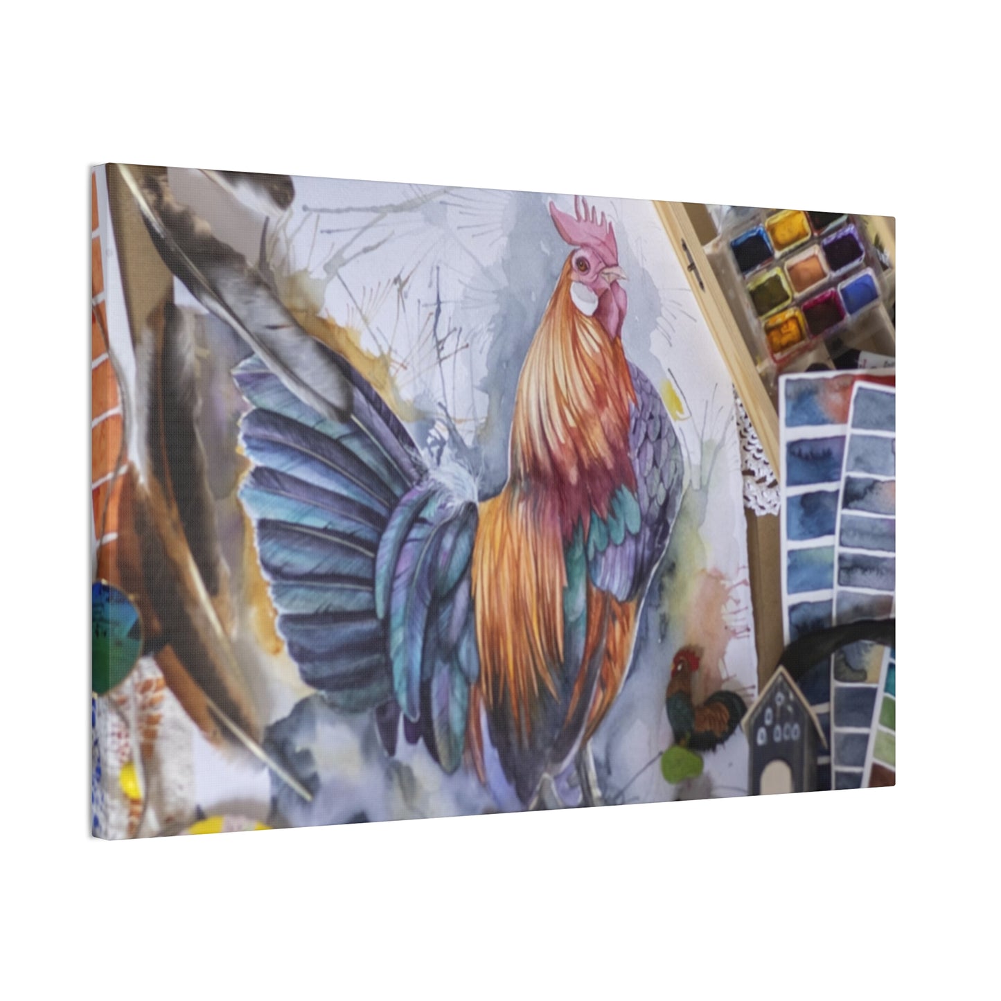 Rooster Art - Canvas Stretched, 0.75"