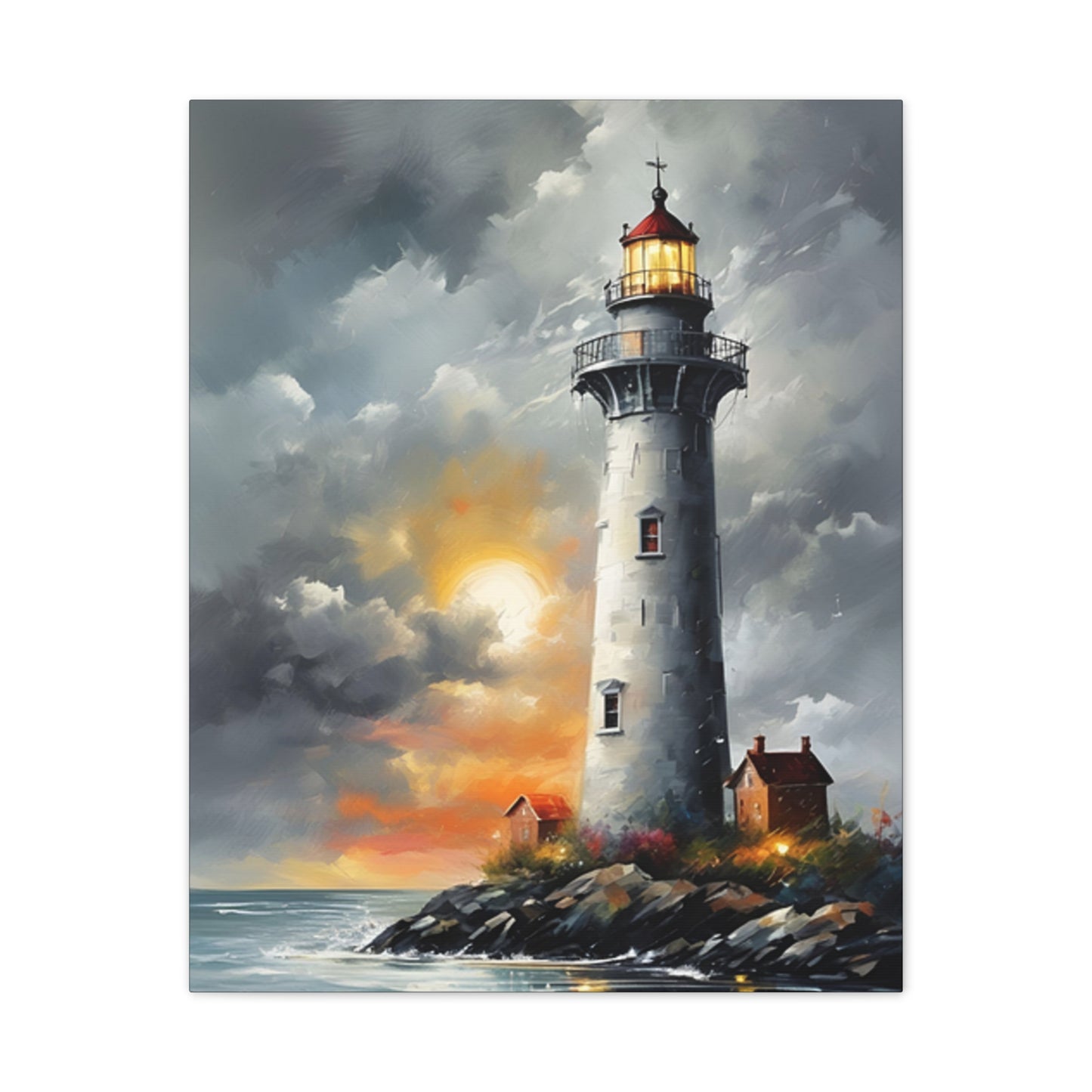 Light House - Canvas -Stretched, 0.75"