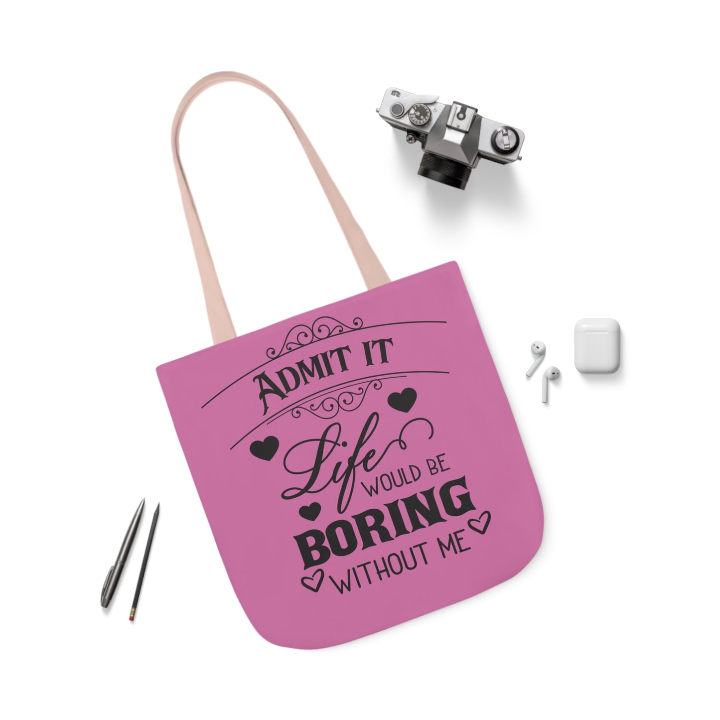 Admit it - Canvas Tote Bag, 5-Color Straps - Mother's Day