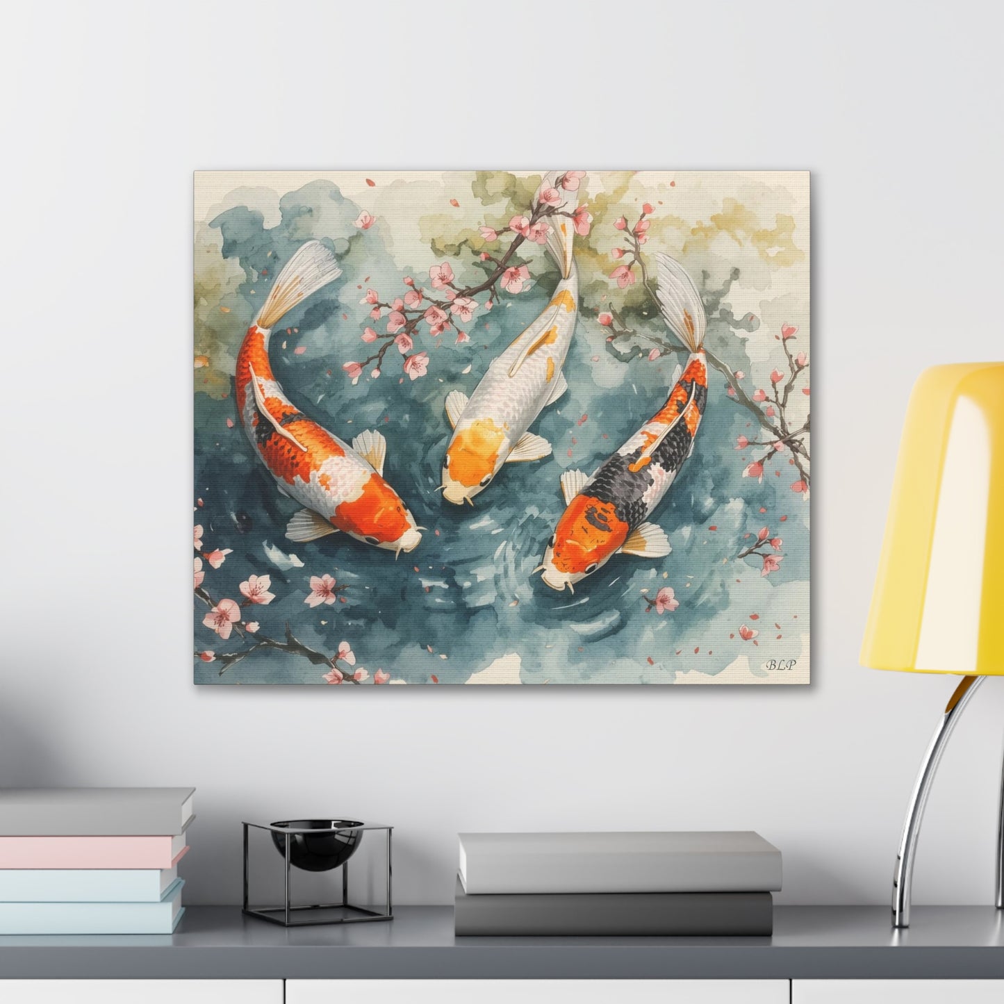 Three KOI - Canvas Stretched, 0.75" - 2026 Wall Art - Animals