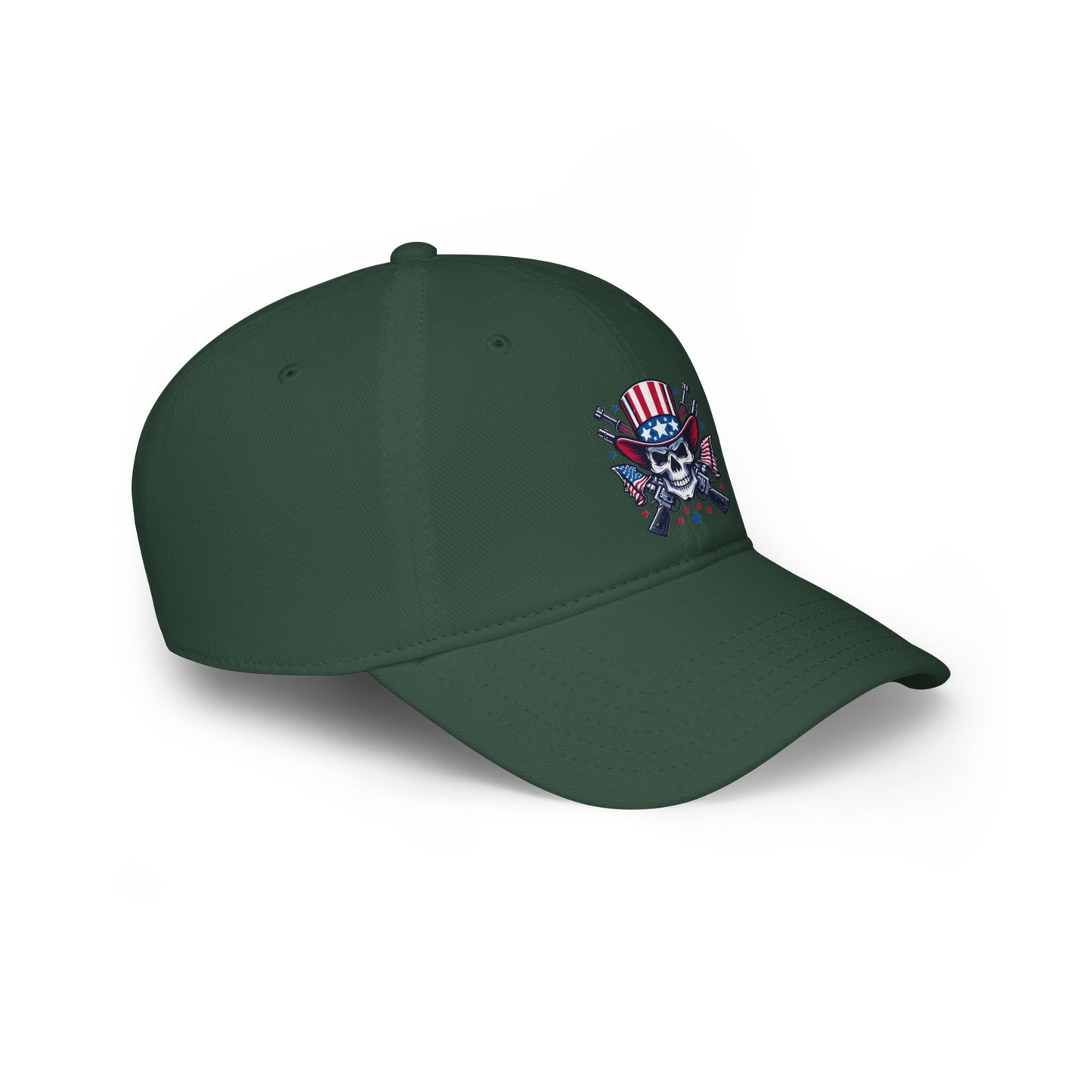 Flag Skull - Low Profile Baseball Cap