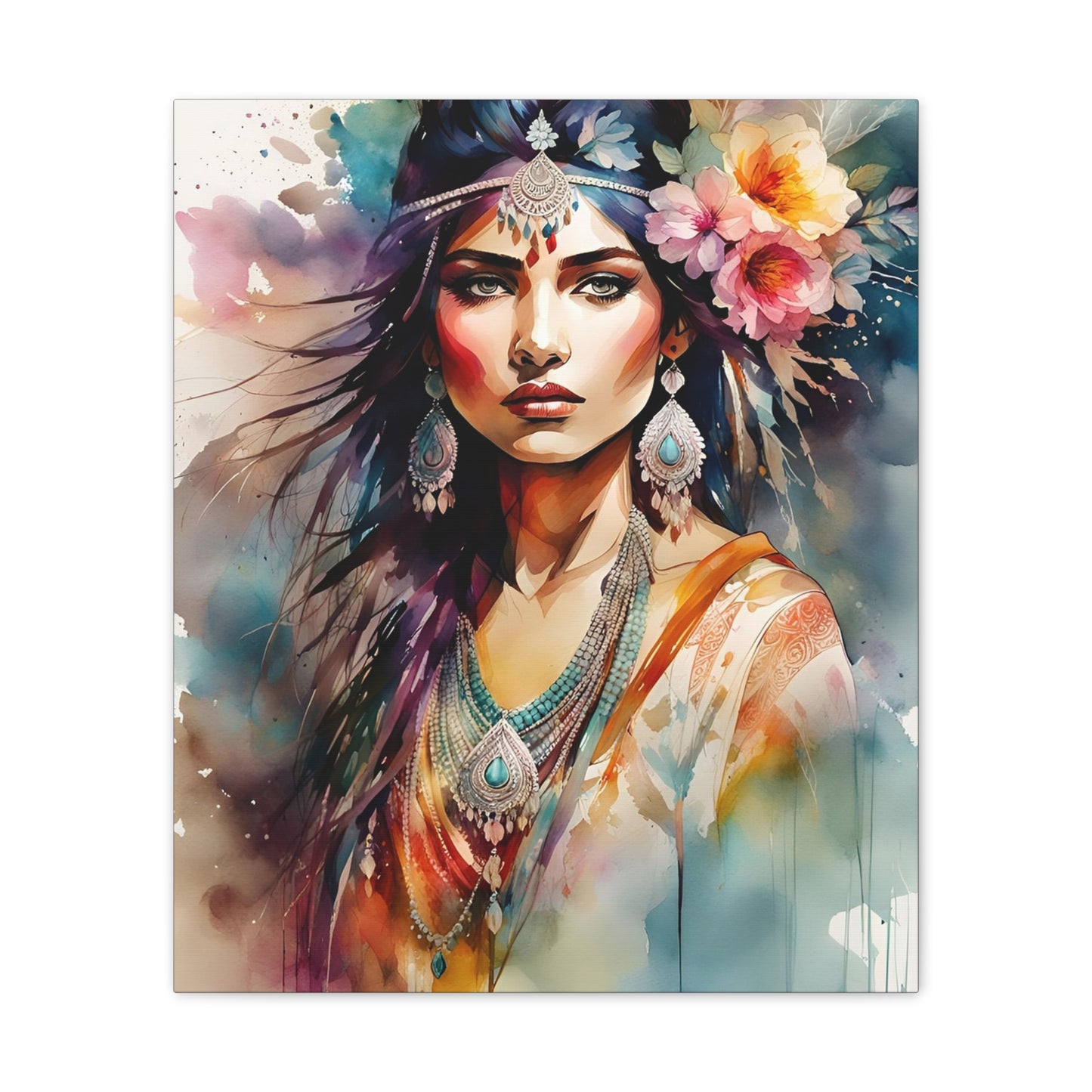 Indian Maiden - Canvas Stretched, 0.75" - 2026 Wall Art - Individuals