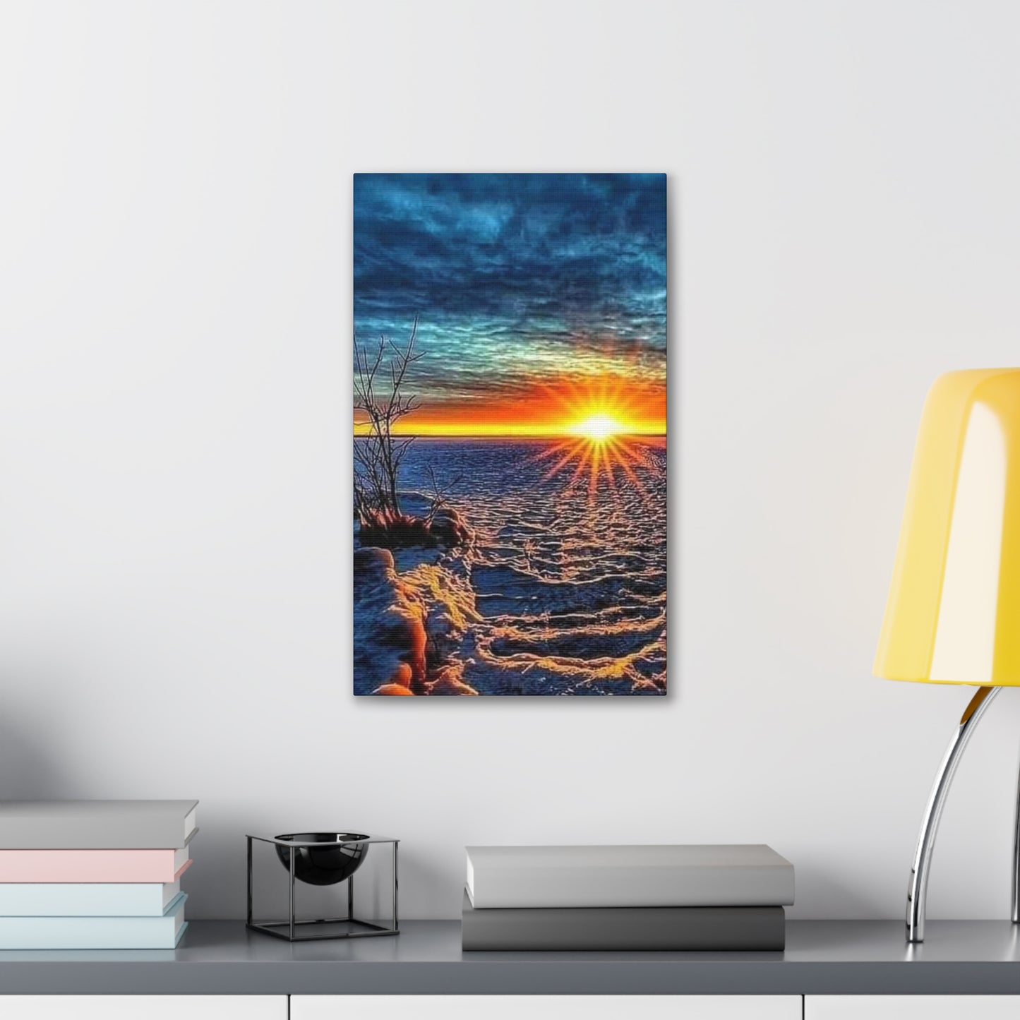 Sunrise on the Ocean - Canvas Stretched, 0.75"