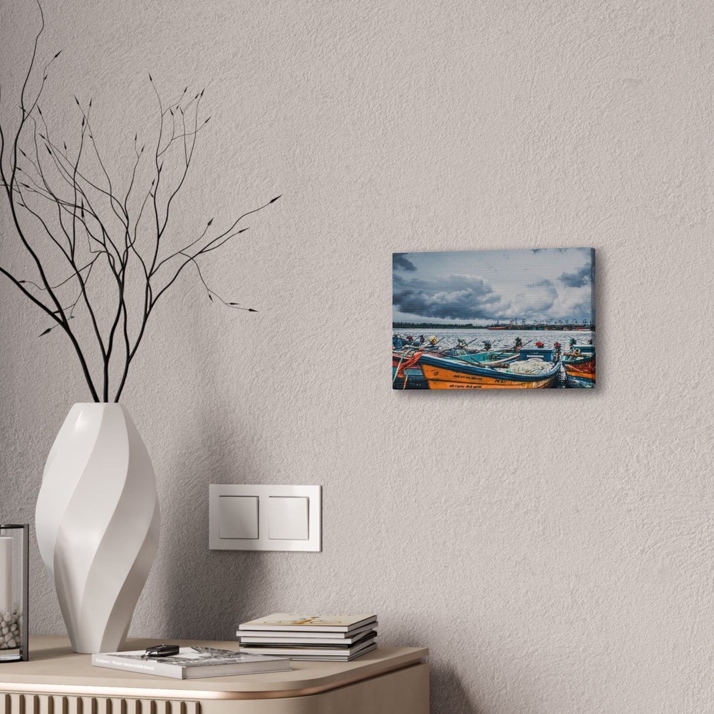 Boats - Canvas Stretched, 0.75"