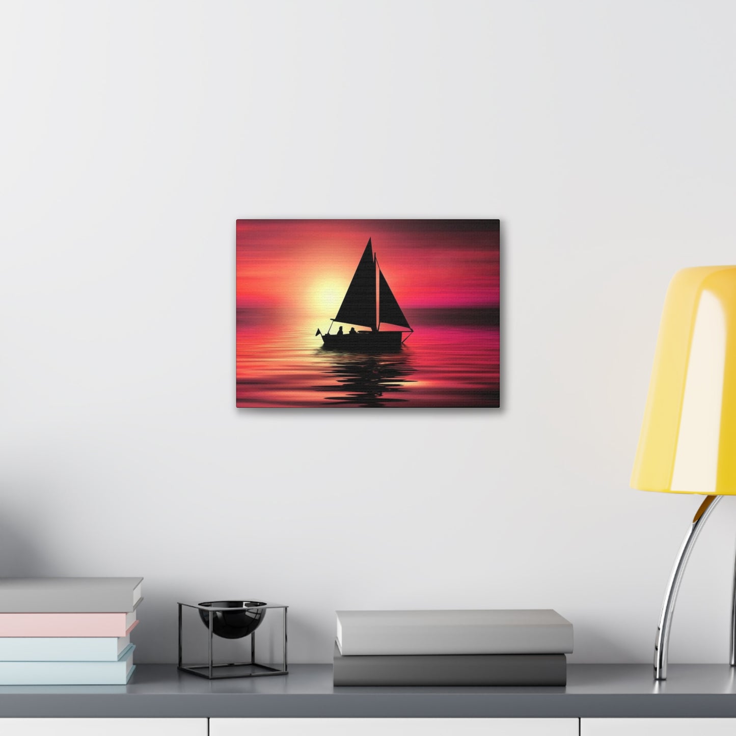 Sailing at Sunset - Canvas Stretched, 0.75"