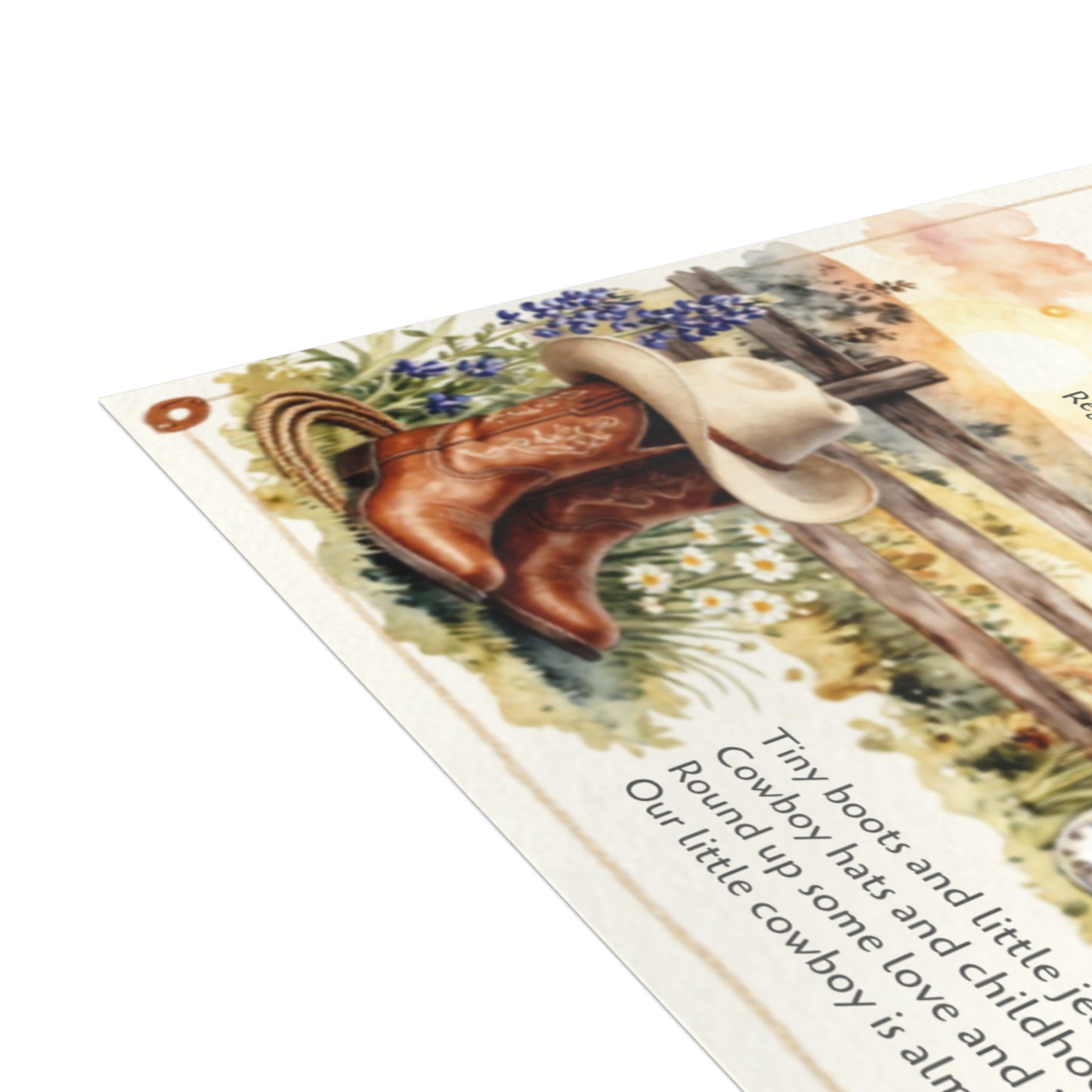 Little Cowboy - Postcard Bundles (envelopes included)