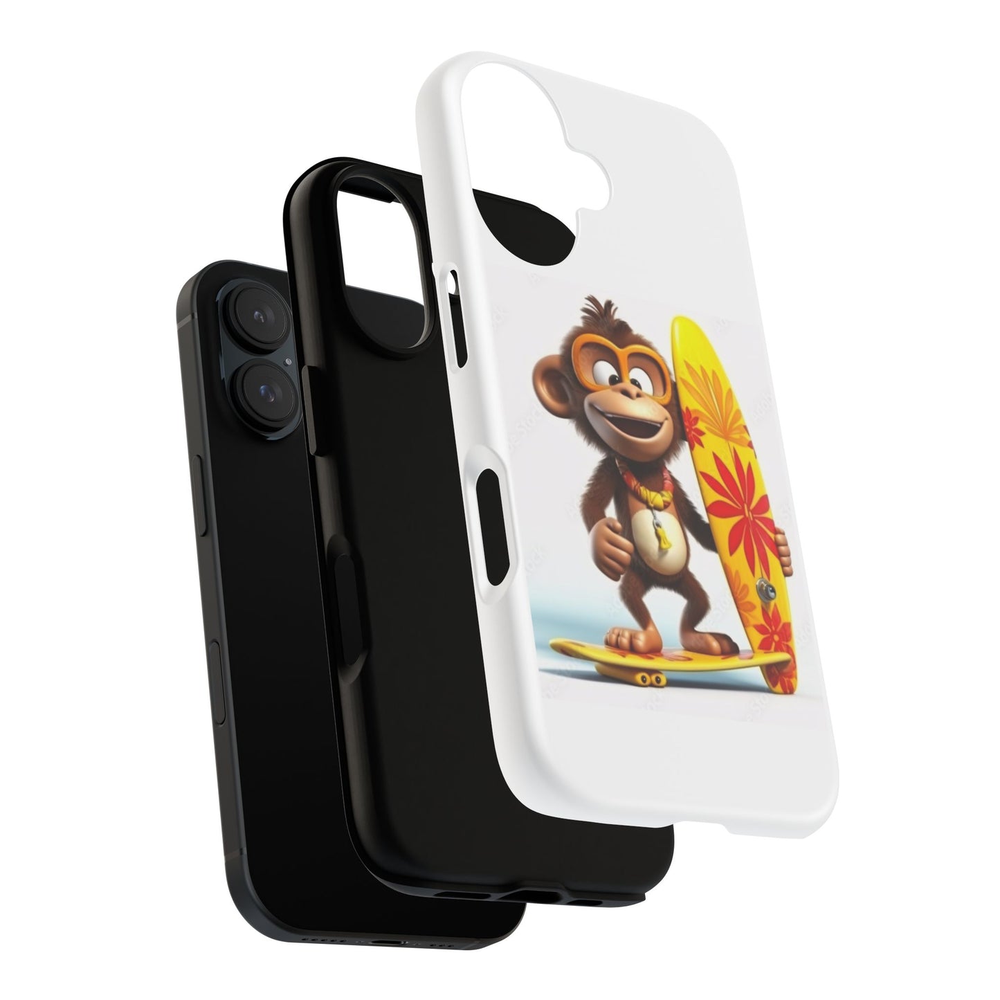 Surfer Monkey -Tough Whimsical Phone Cases