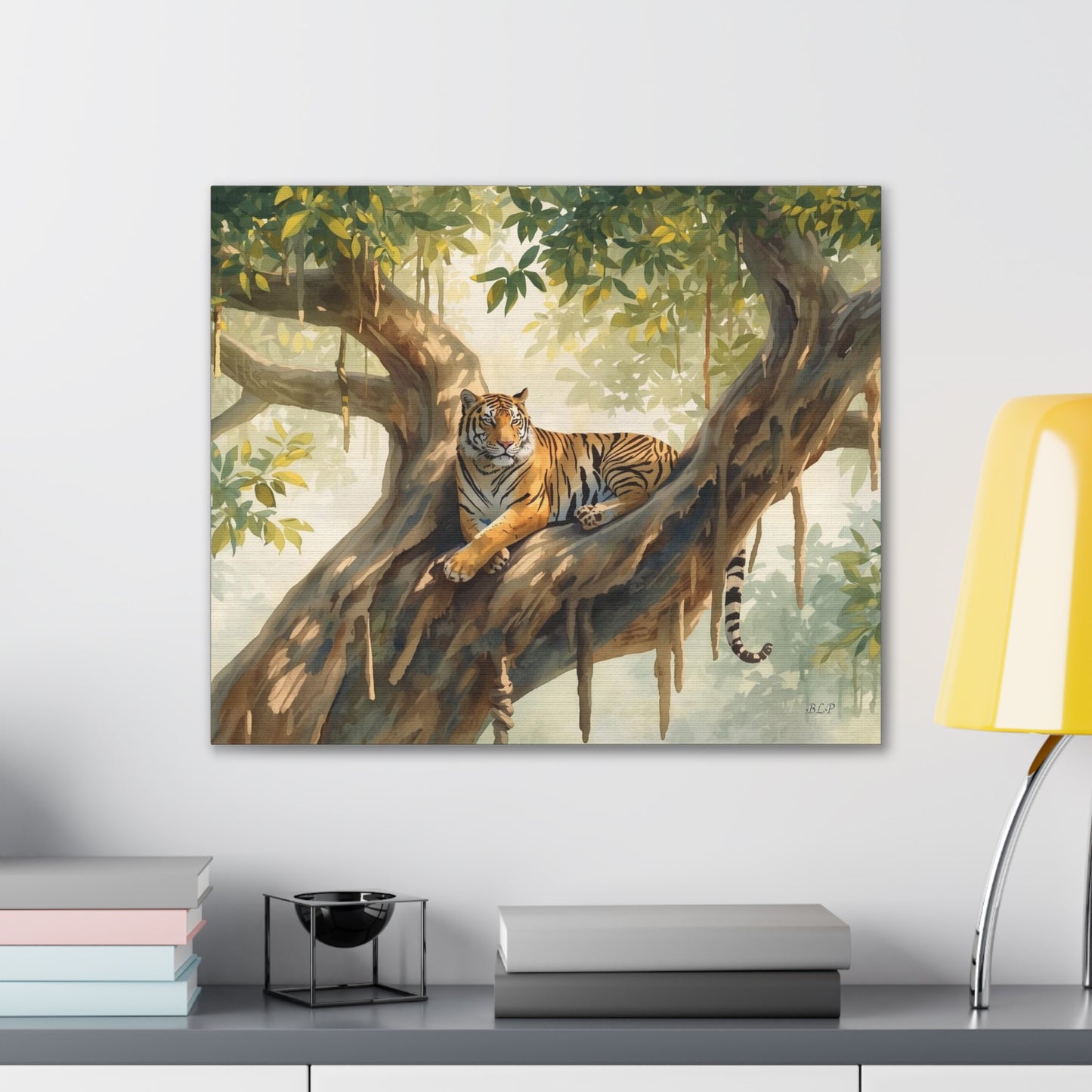 Lounging tiger - Canvas Stretched, 0.75" - 2026 Wall Art - Animals