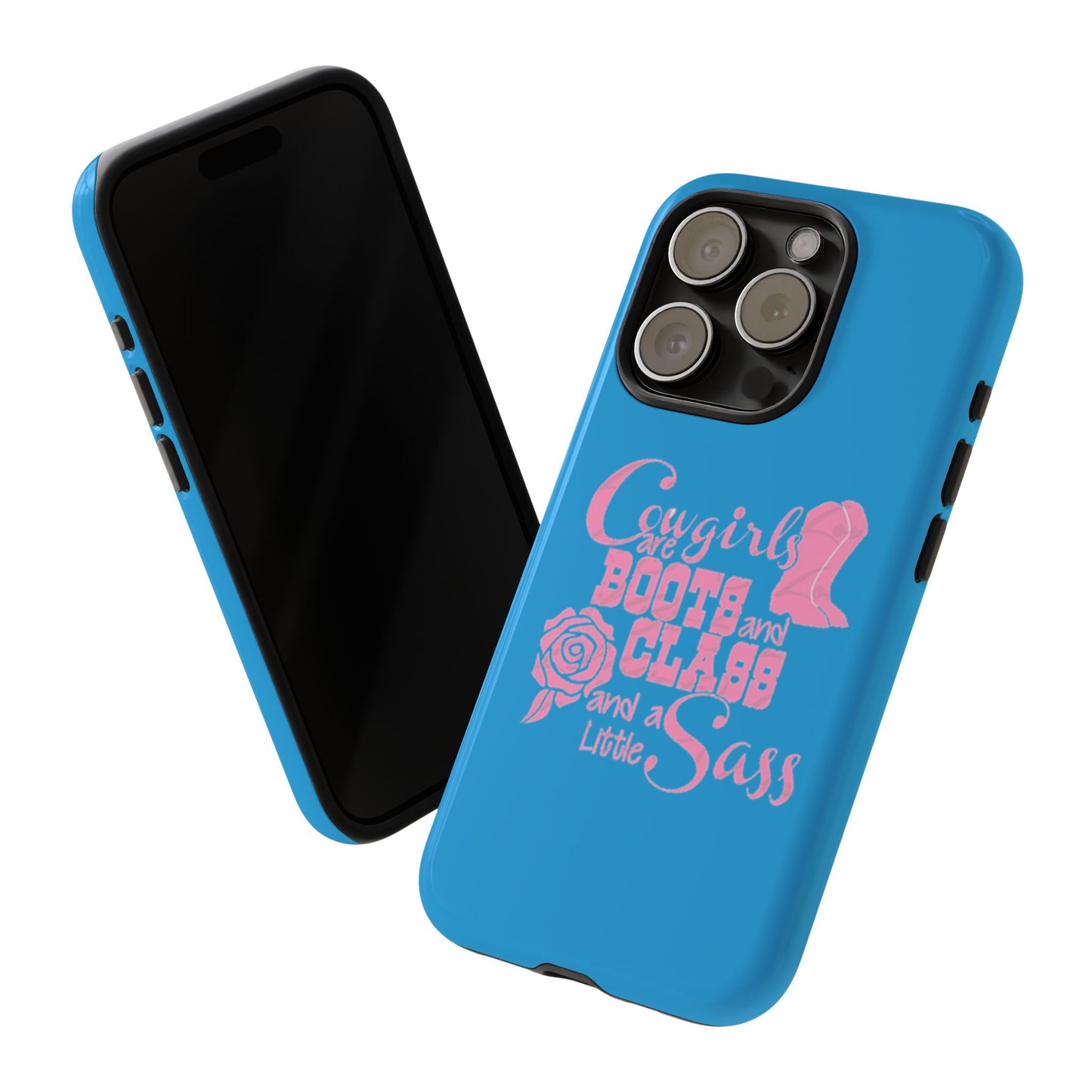 CowGirls are Boots -Tough Whimsical Phone Cases