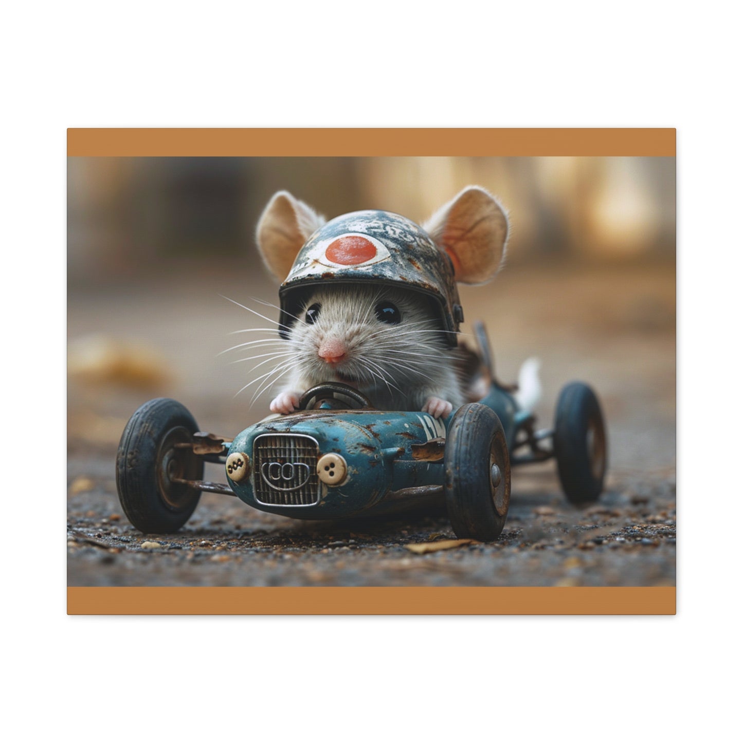 Mouse Racer - Canvas Stretched, 0.75"