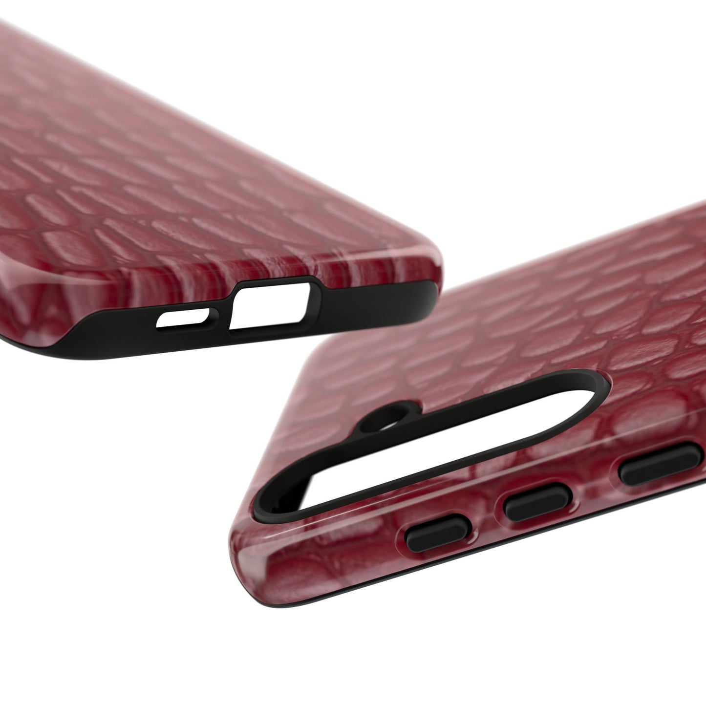 Red Leather - Tough Cases - Whimsical Phone Cases