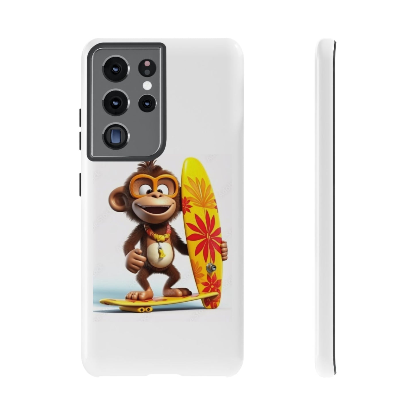 Surfer Monkey -Tough Whimsical Phone Cases