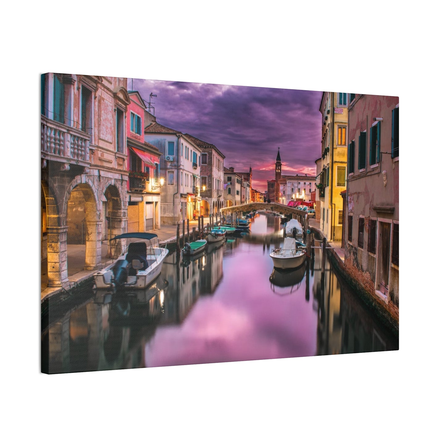 Venice Canal - Canvas Stretched, 0.75"