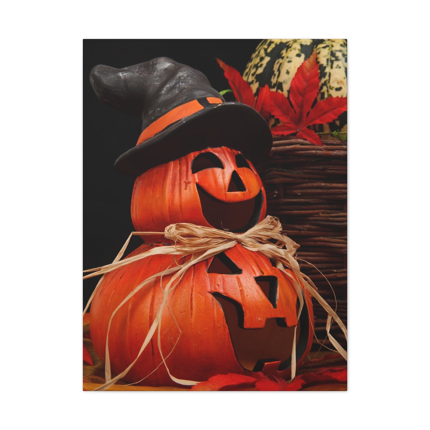 Pumpkins - Canvas Stretched, 0.75" - Halloween