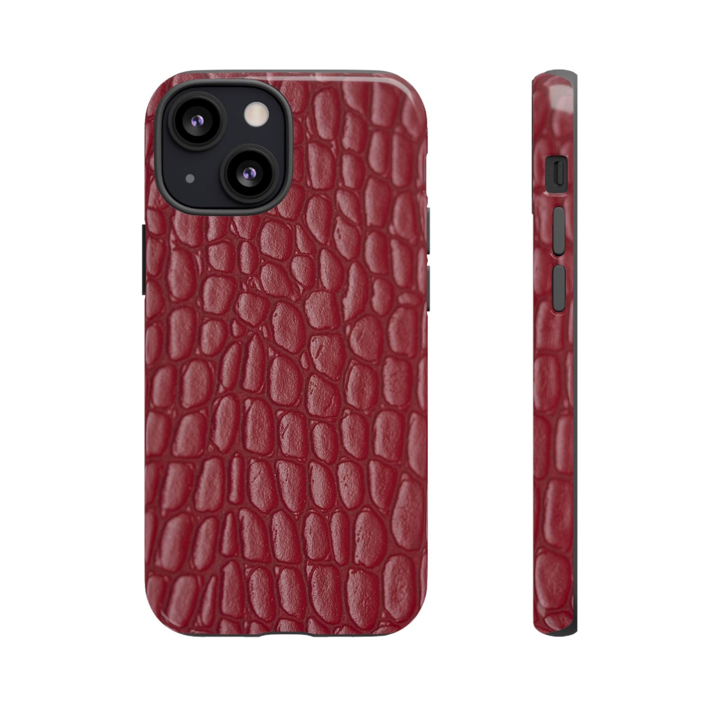 Red Leather - Tough Cases - Whimsical Phone Cases