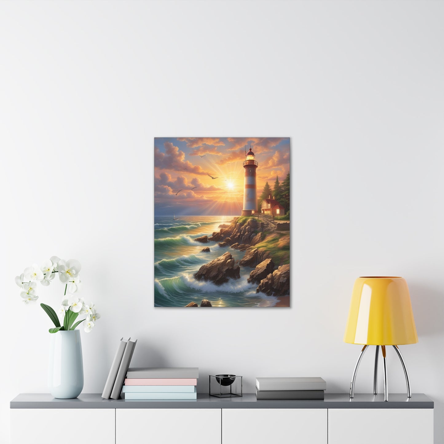 Light House - Canvas Stretched, 0.75"