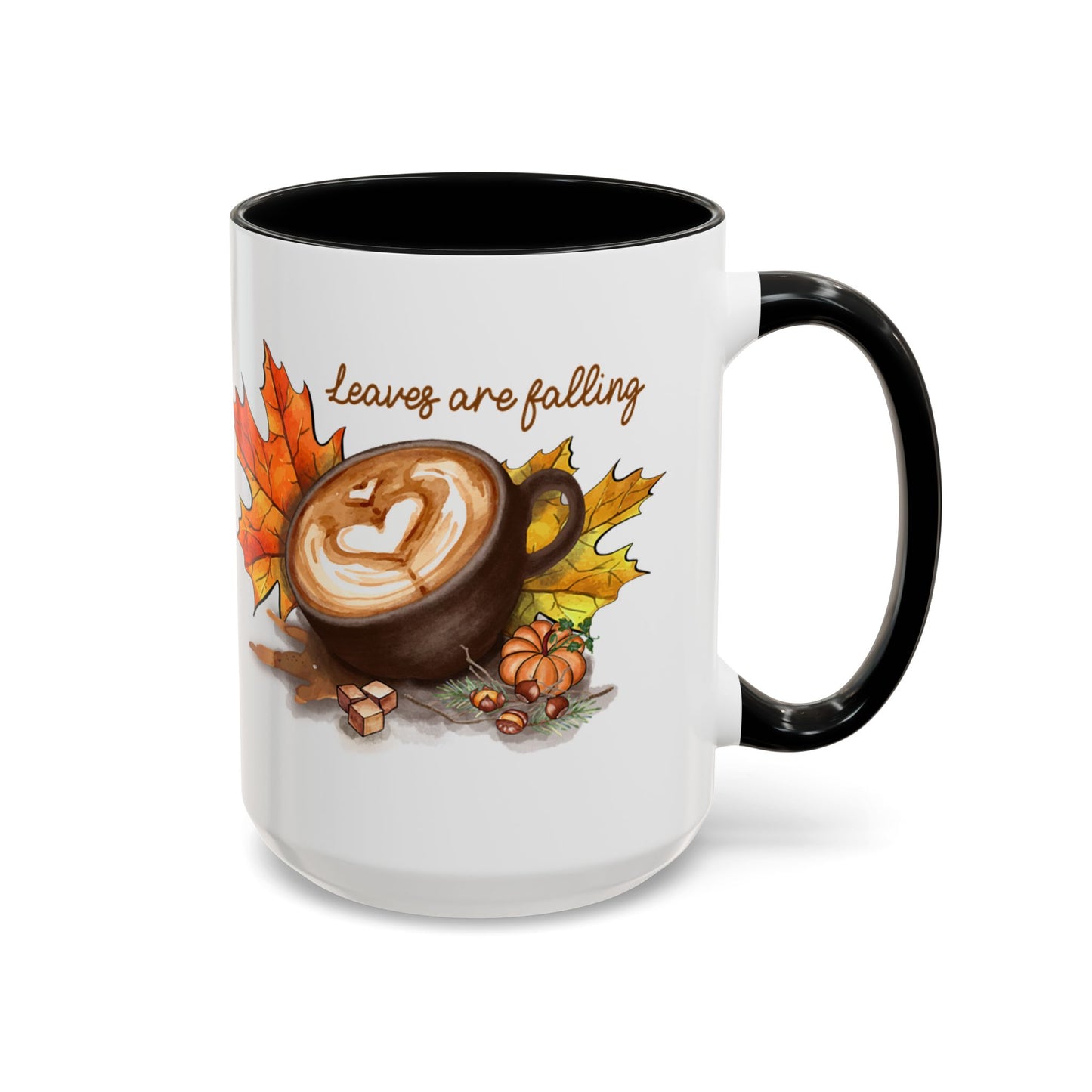 Leaves - Accent Coffee Mug (11, 15oz)