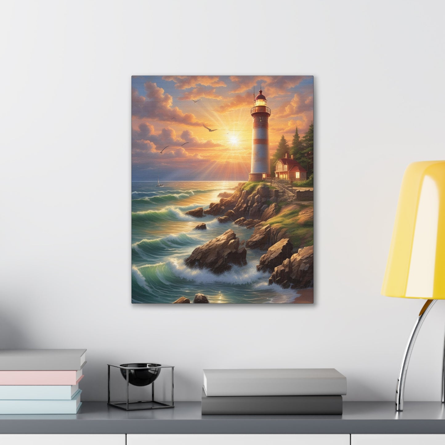 Light House - Canvas Stretched, 0.75"