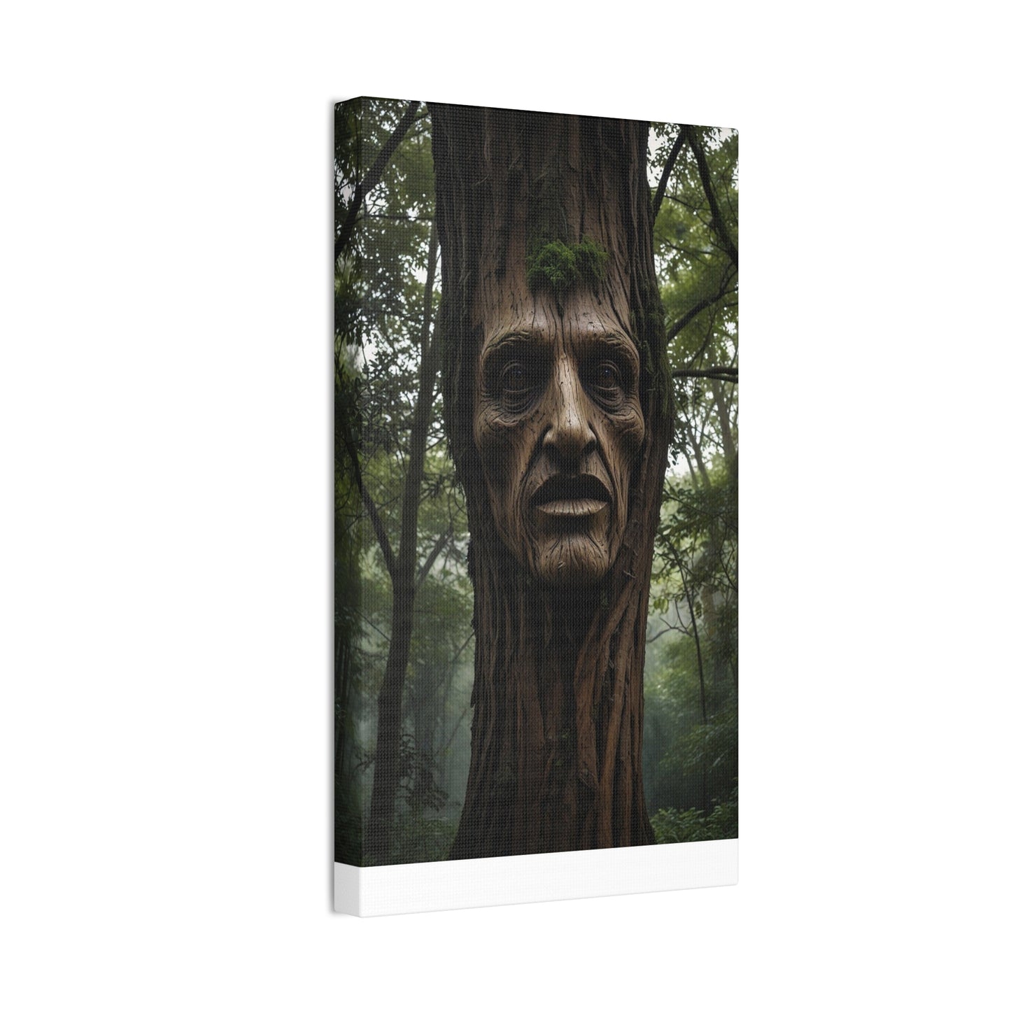 Face in the tree - Canvas Stretched, 0.75"