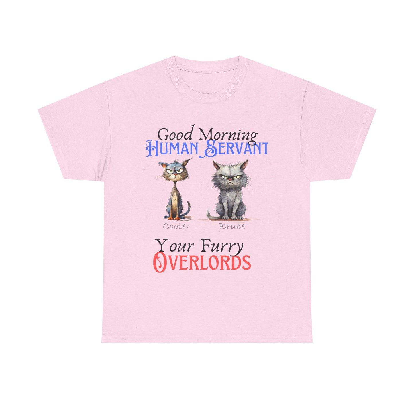 Furry Overlord - Personalized - Unisex Heavy Cotton Tee - Mother's Day - Father's Day - T-Shirts