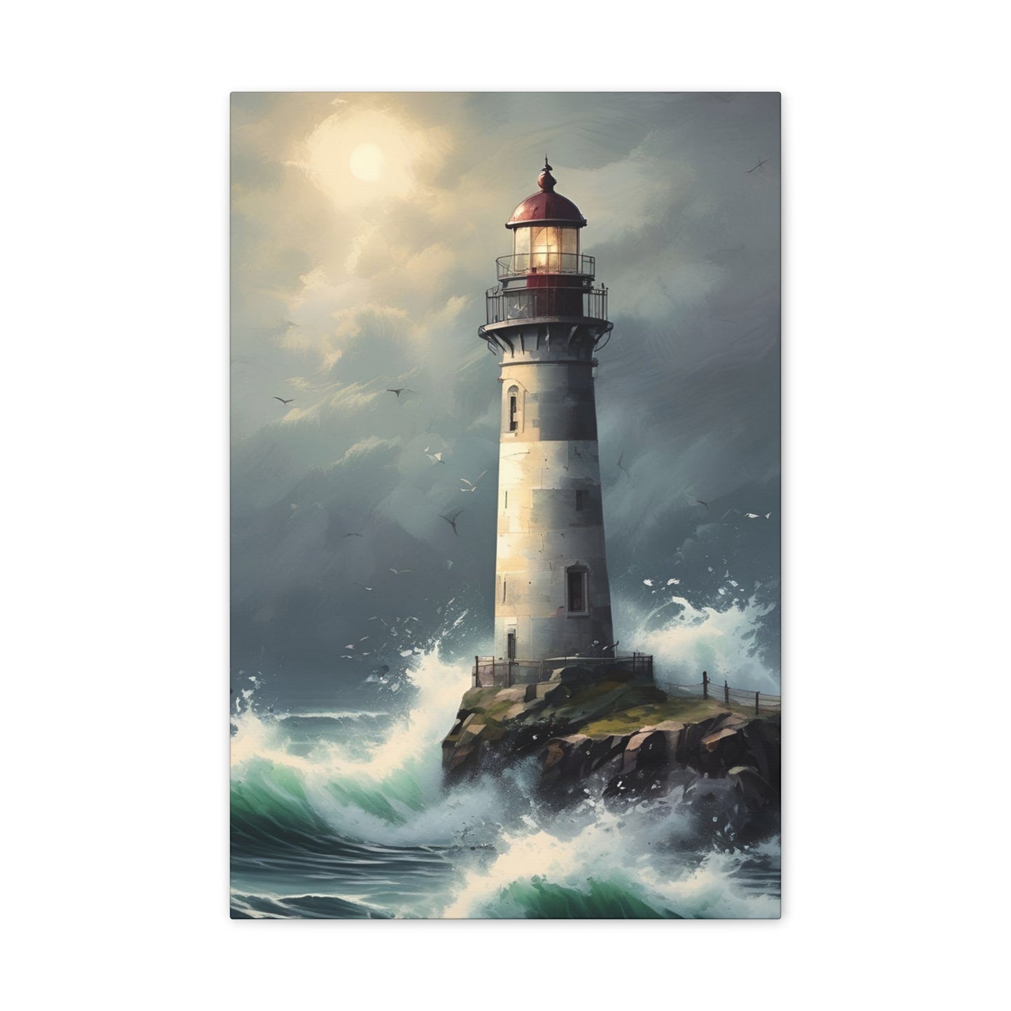 Light House - Canvas Stretched, 0.75"