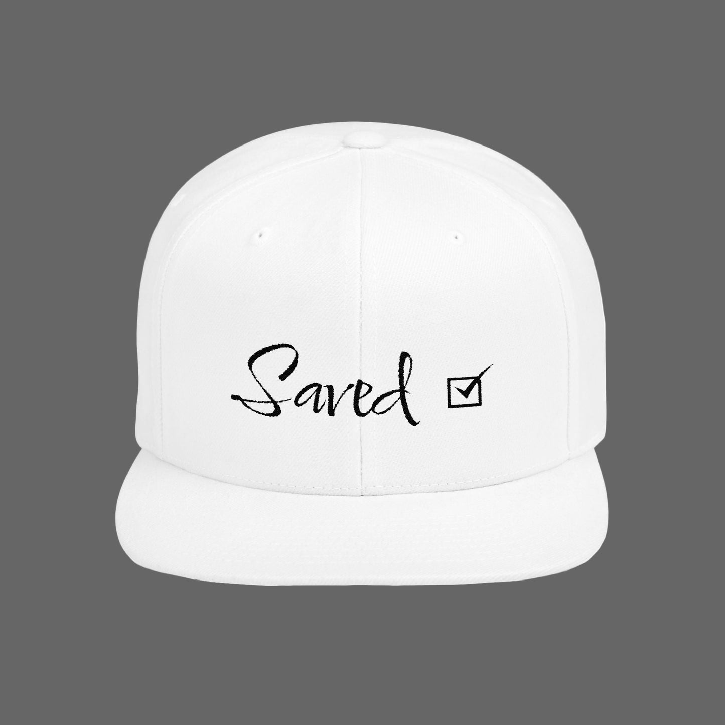 Saved - Black - Embroidered - Low Profile Baseball Cap - Easter - Mother's Day - Father's Day - Easter 1