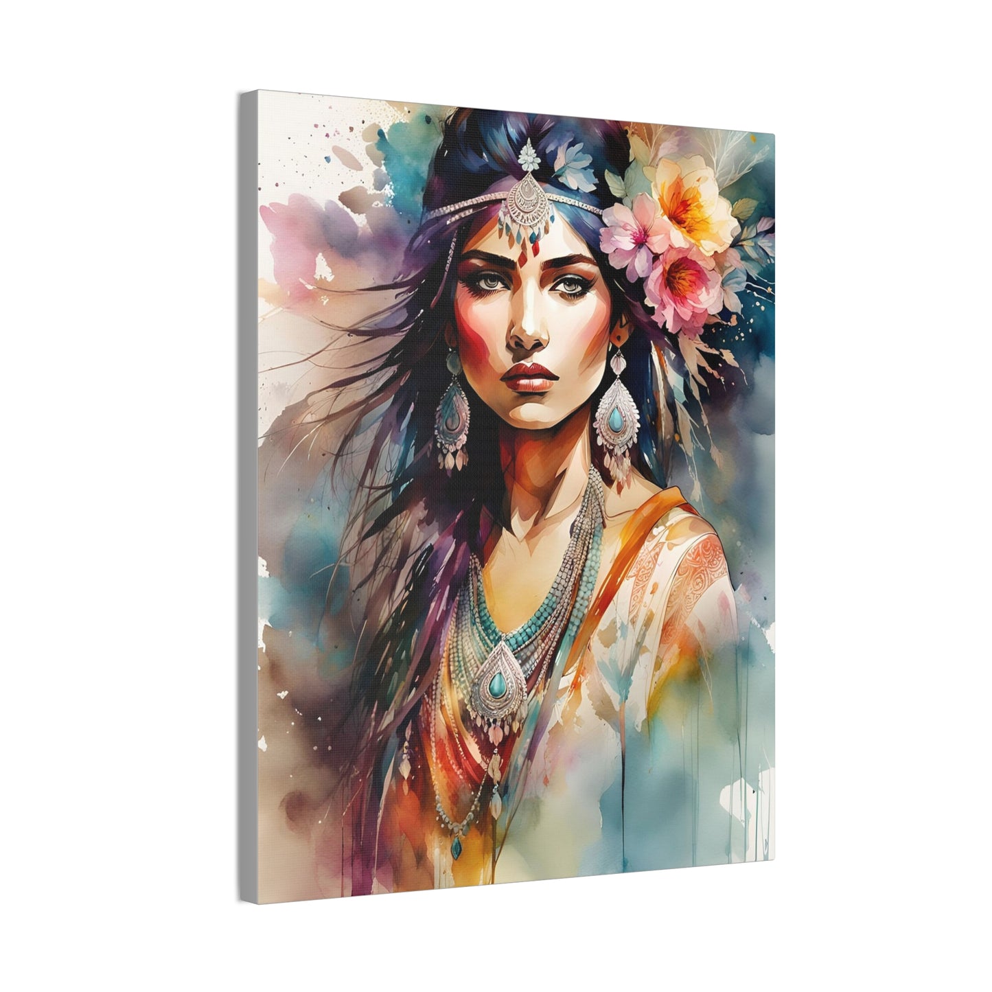 Indian Maiden - Canvas Stretched, 0.75" - 2026 Wall Art - Individuals