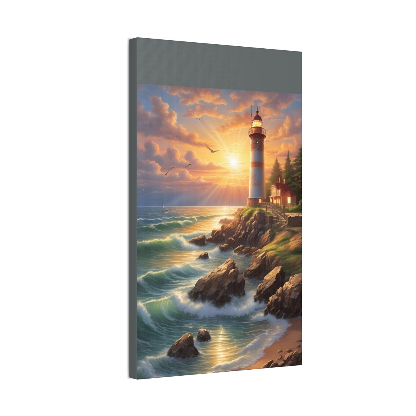 Light House - Canvas Stretched, 0.75"