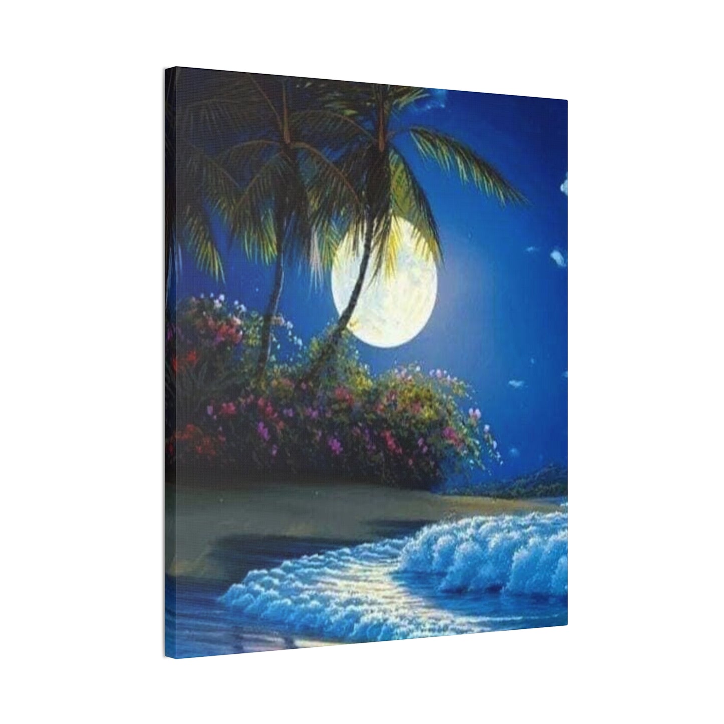 Desert Island Moon Light - Canvas Stretched, 0.75"