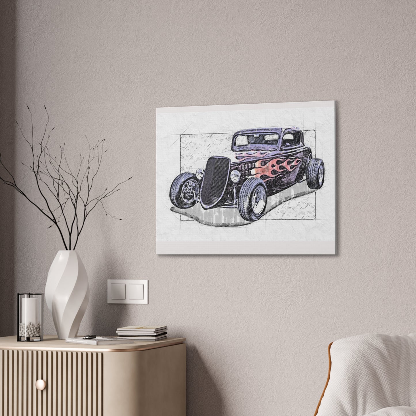 Hot Rod 1 - Canvas Stretched, 0.75" - Father's Day