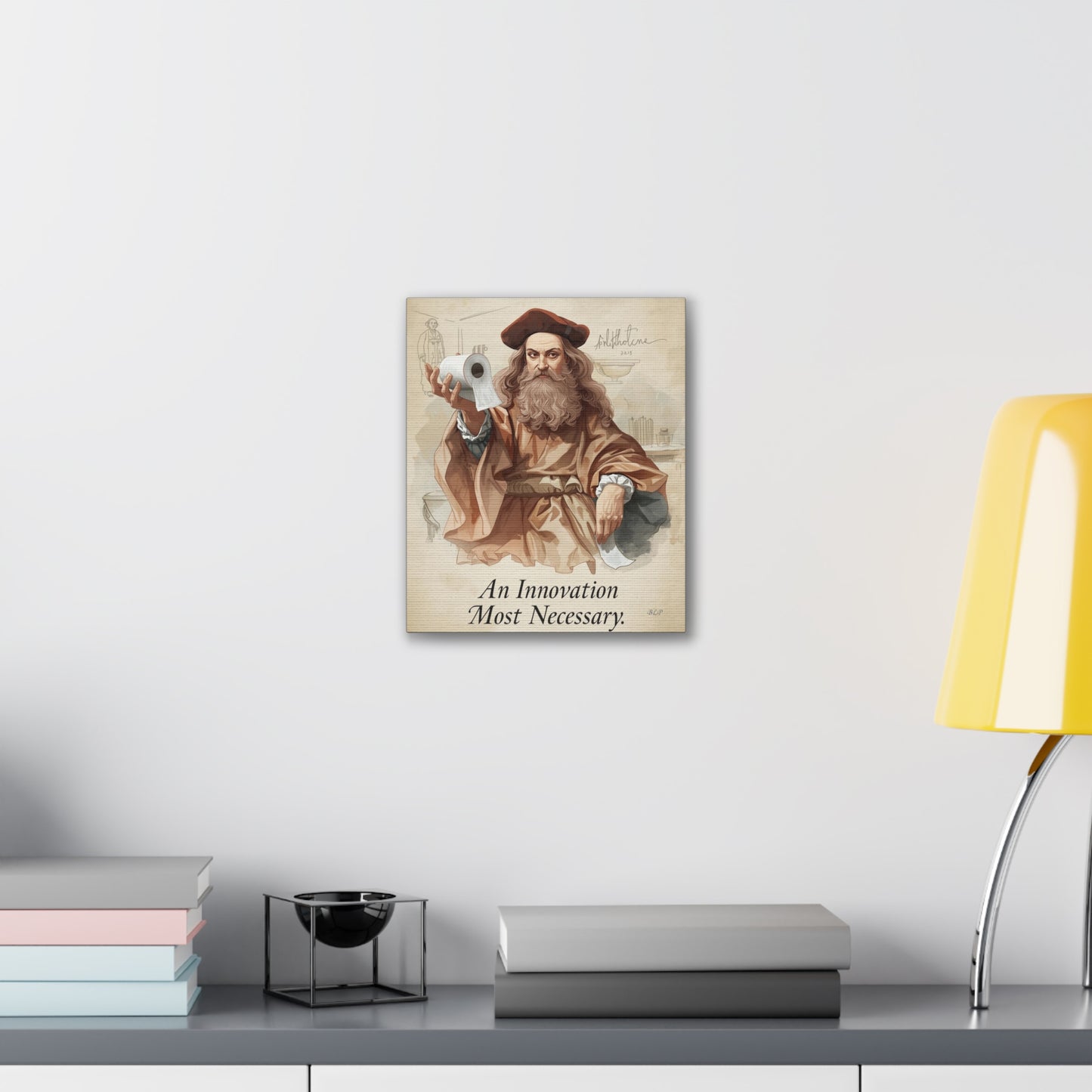 Galileo - Canvas Stretched, 0.75" - 2026 Wall Art - Bathroom Humor