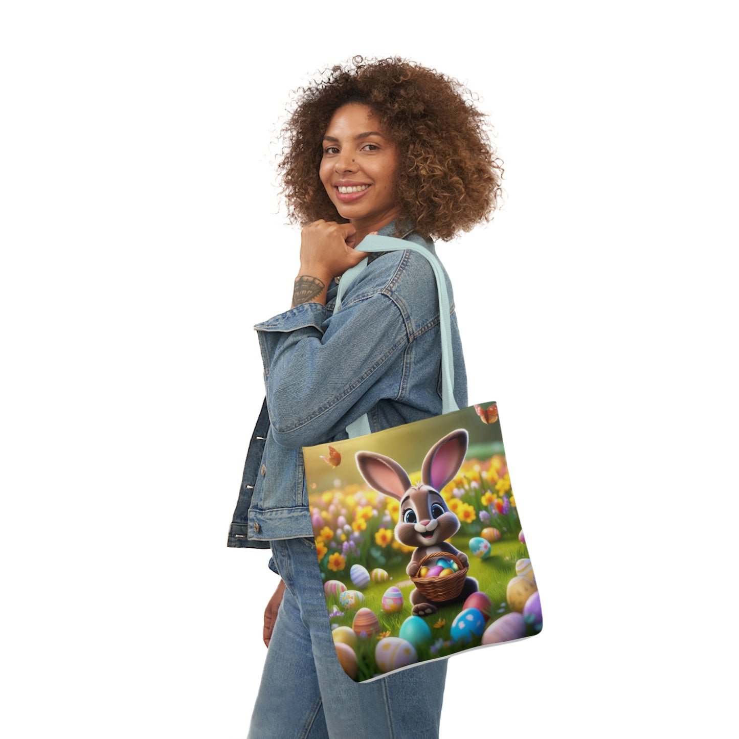 Easter - Canvas Tote Bag, 5-Color Straps