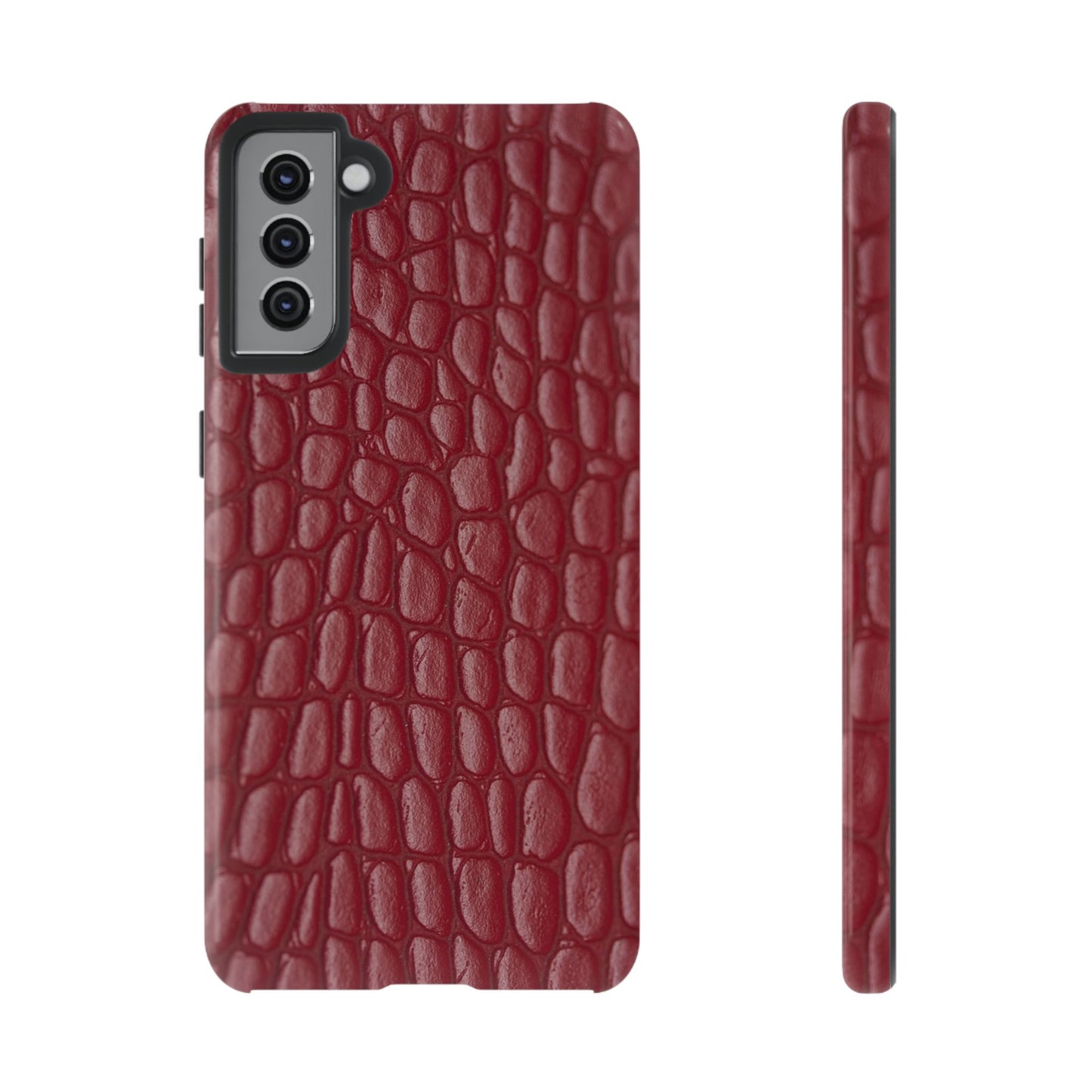 Red Leather - Tough Cases - Whimsical Phone Cases