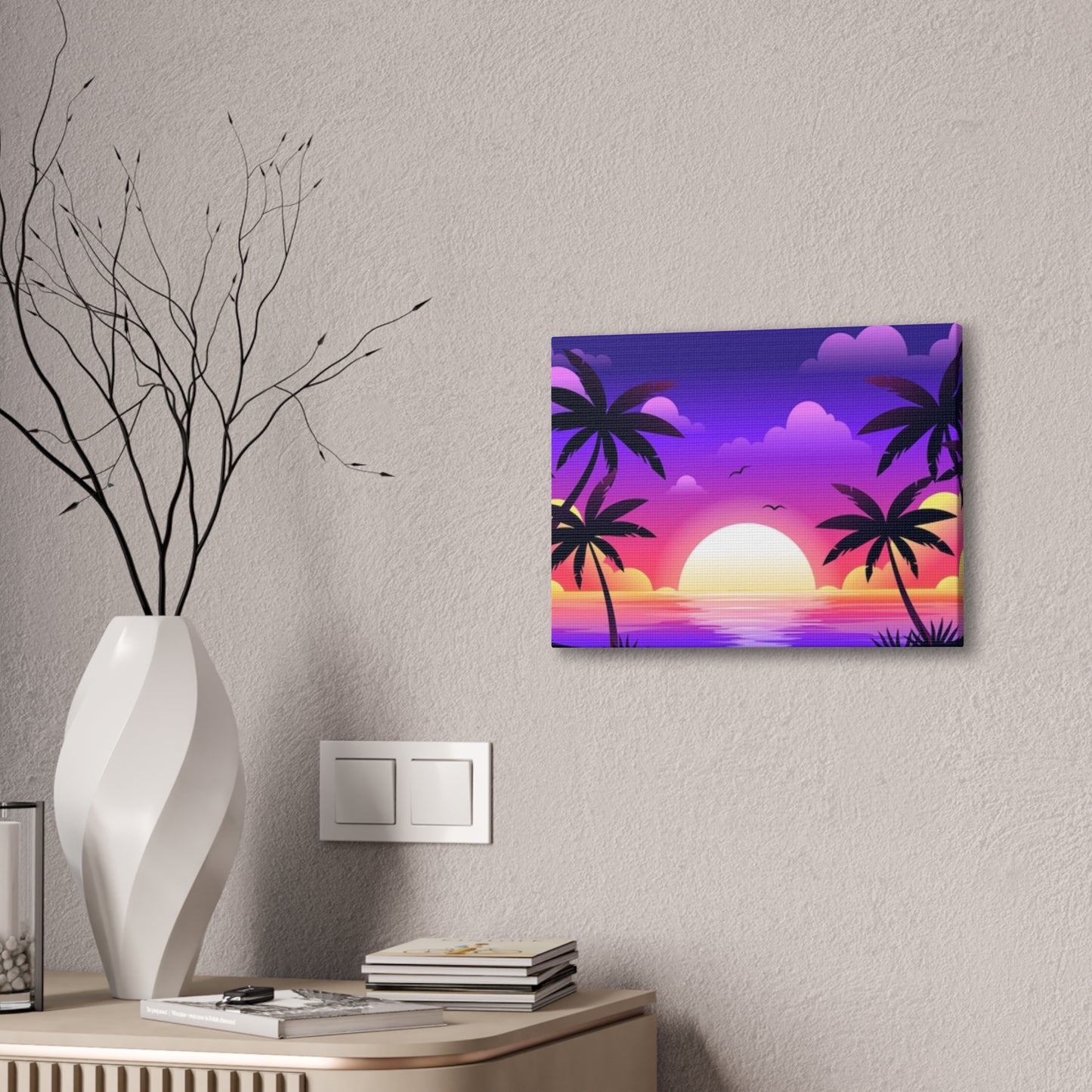 Island Sunset - Canvas Stretched, 0.75"