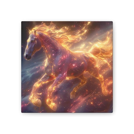 Flaming Horse - Canvas Stretched, 0.75"