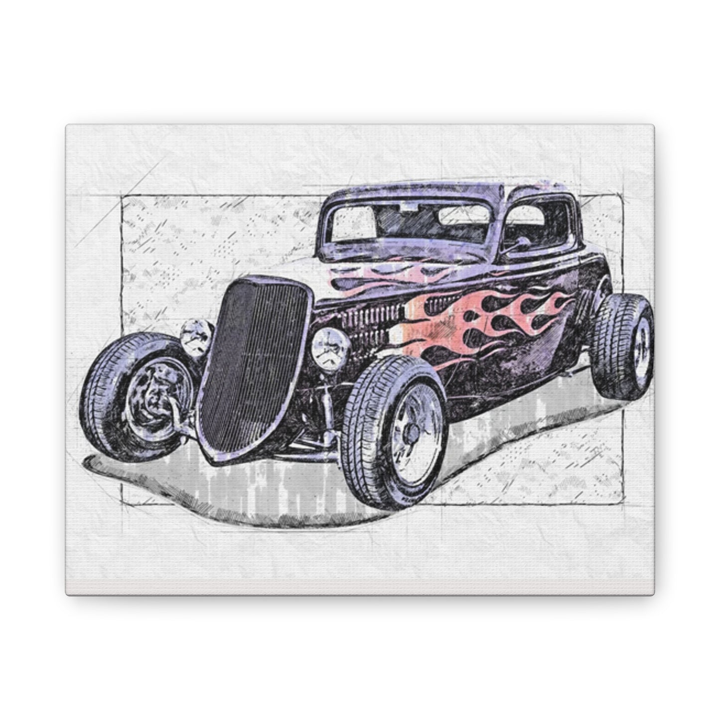 Hot Rod 1 - Canvas Stretched, 0.75" - Father's Day