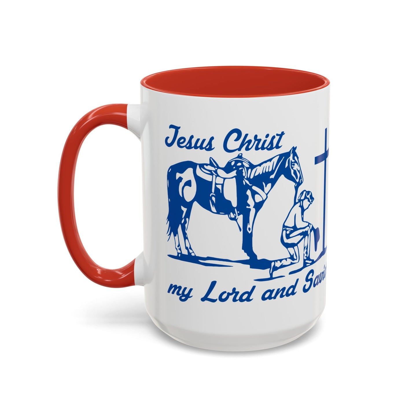 Lord and Savior - Accent Coffee Mug (11, 15oz) - Easter - Mother's Day - Father's Day