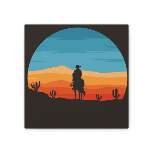 Cowboy on the Trail - Canvas Stretched, 0.75"