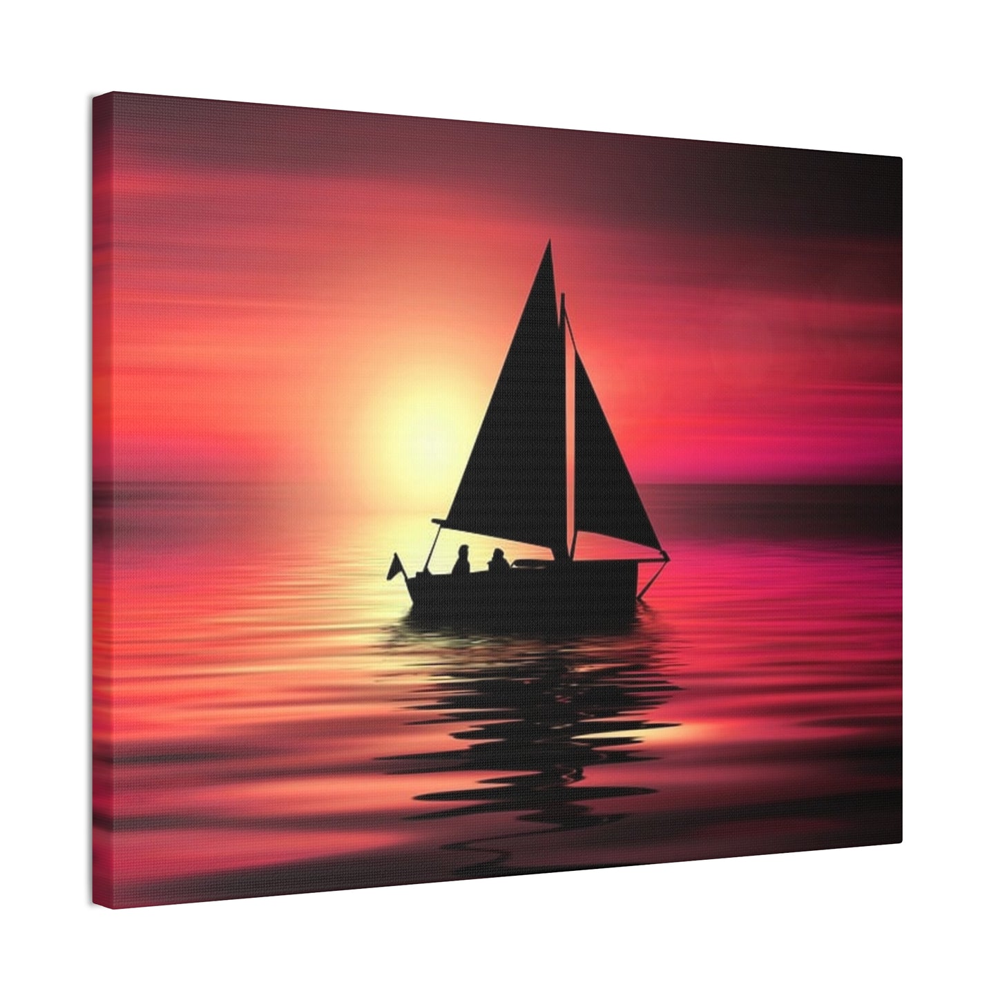 Sailing at Sunset - Canvas Stretched, 0.75"