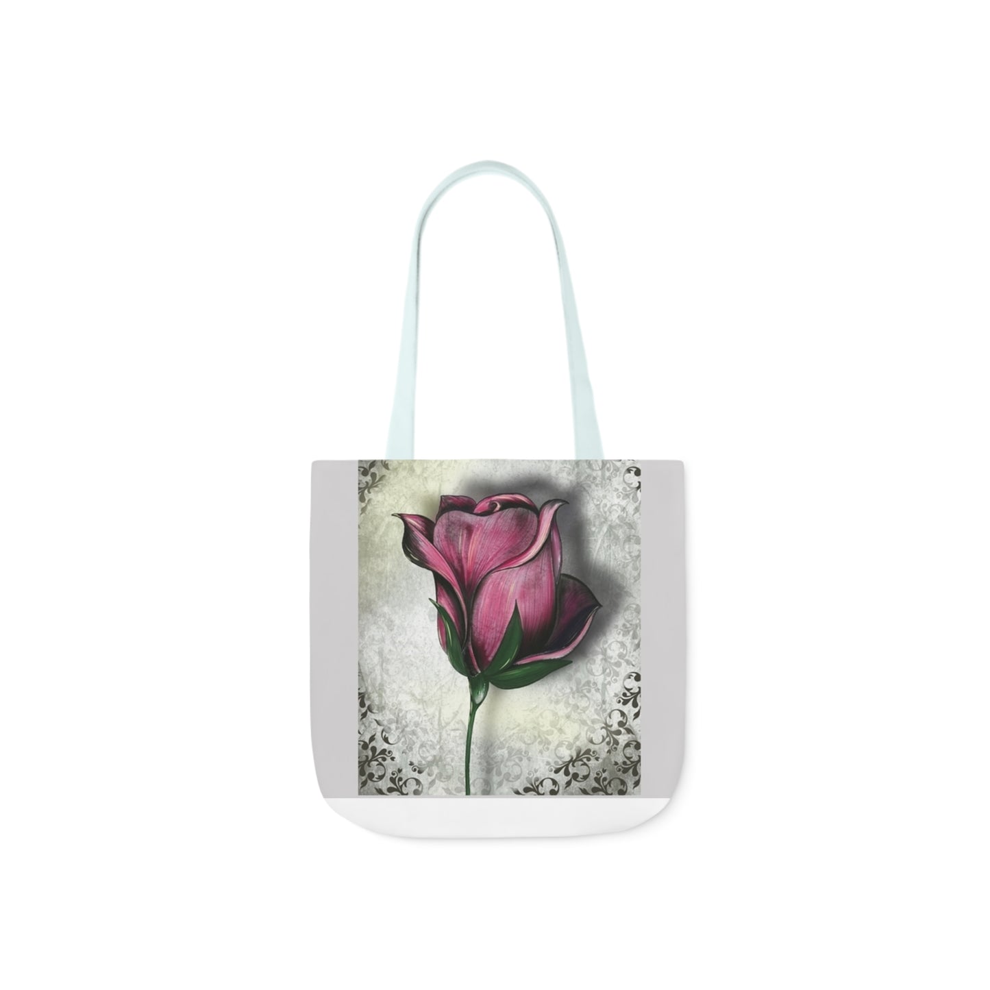 Rose - Canvas Tote Bag, 5-Color Straps