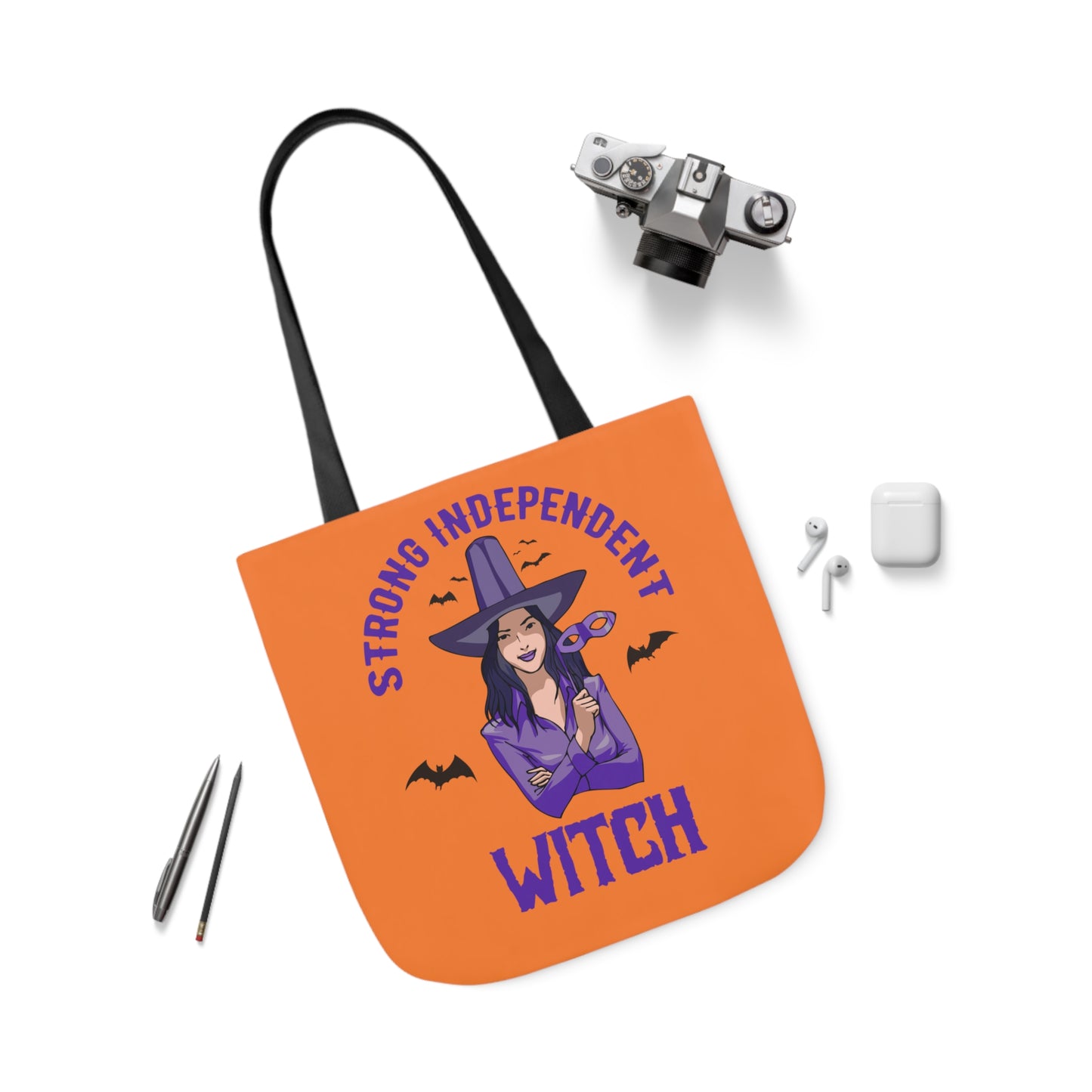 Strong - Canvas Tote Bag, 5-Color Straps - Halloween