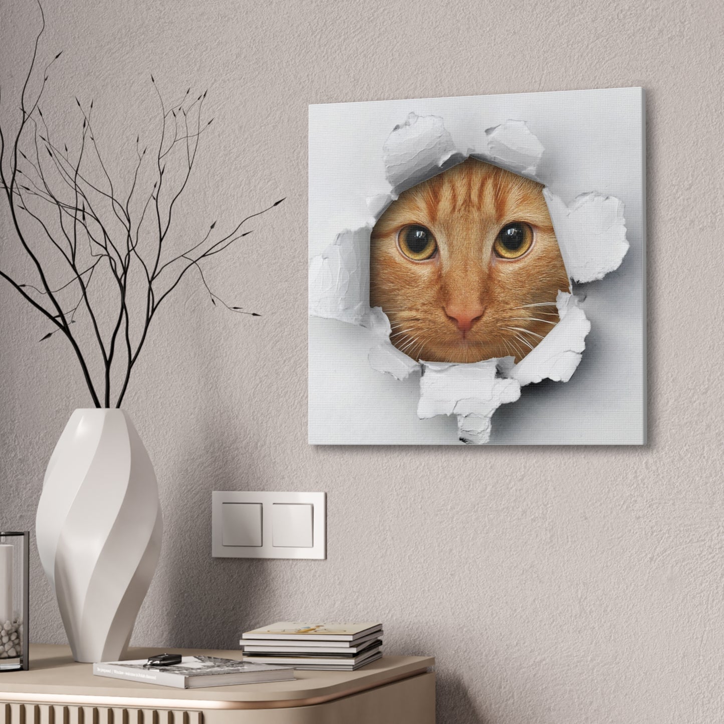 Surprise Kitty - Canvas Stretched, 0.75"